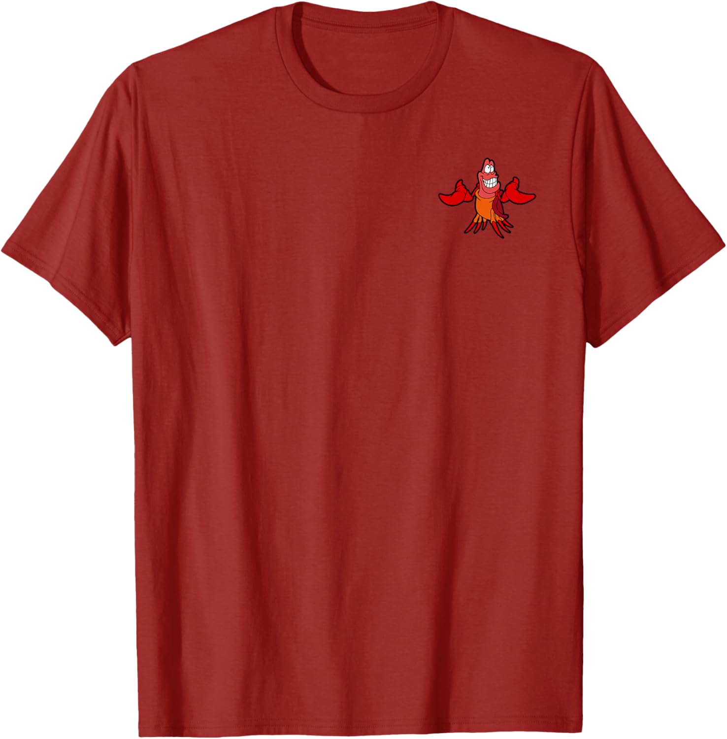 Disney The Little Mermaid Sebastian Crab Pocket Icon T-Shirt for Fun Style - 5