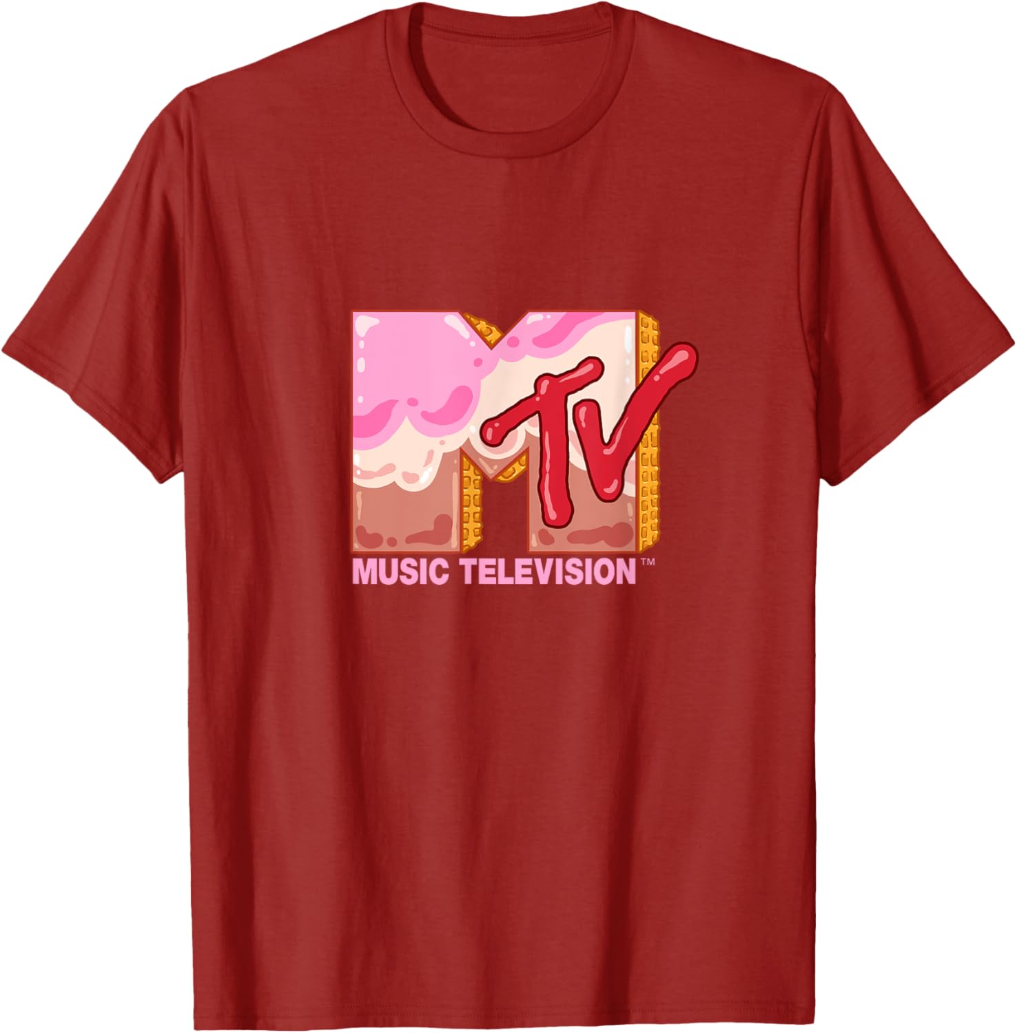 Mademark x MTV Sweet Waffle T-Shirt Featuring Official MTV Logo - 2
