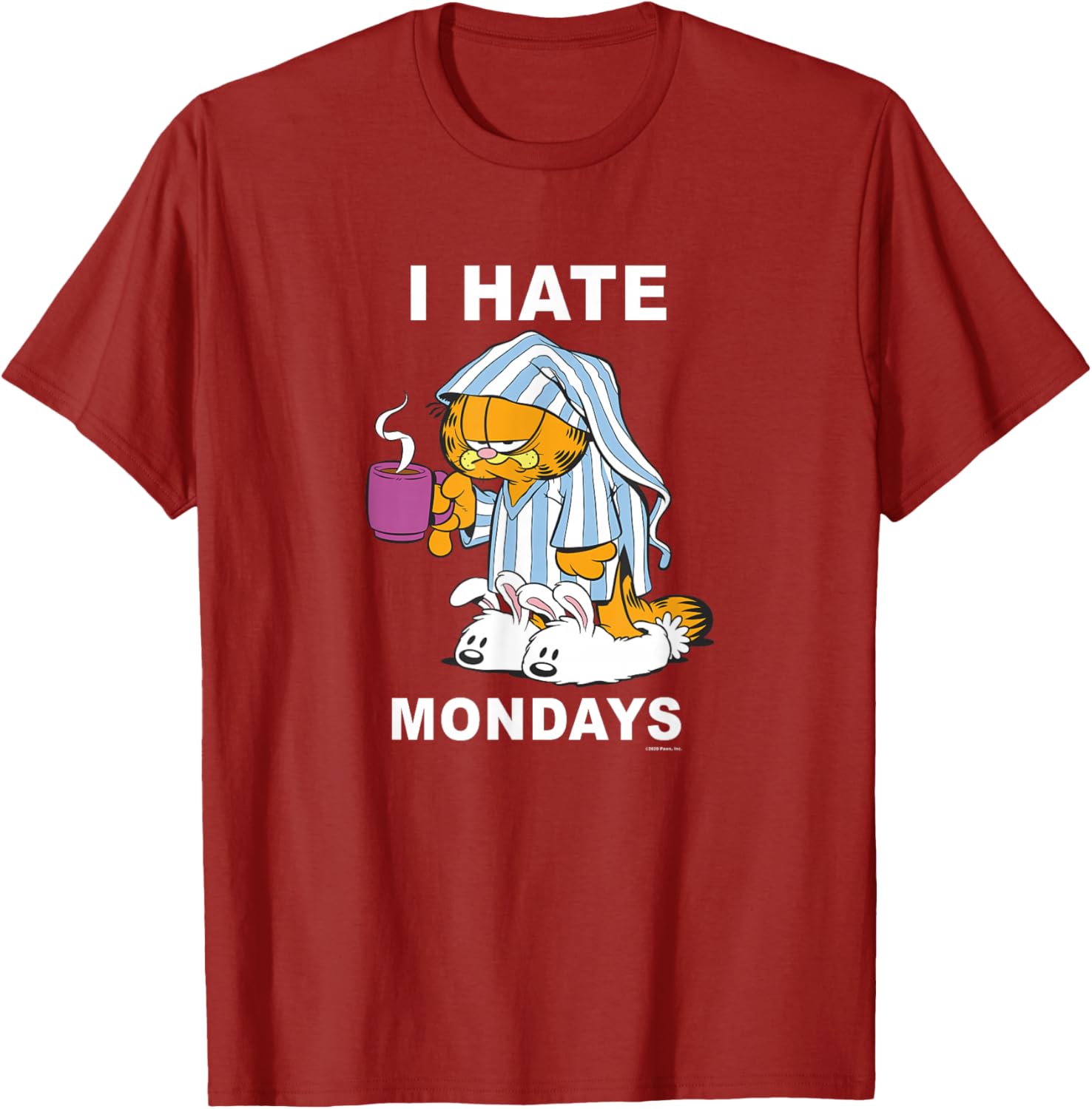 Garfield I Hate Mondays Coffee T-Shirt for Cat Lovers and Fans - 12