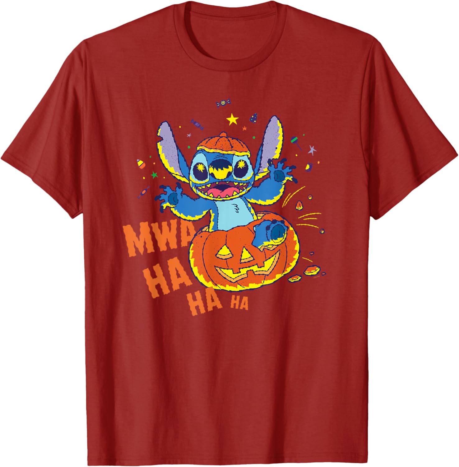 Disney Stitch Jack-o’-Lantern Surprise Halloween T-Shirt for Fun Celebrations - 9