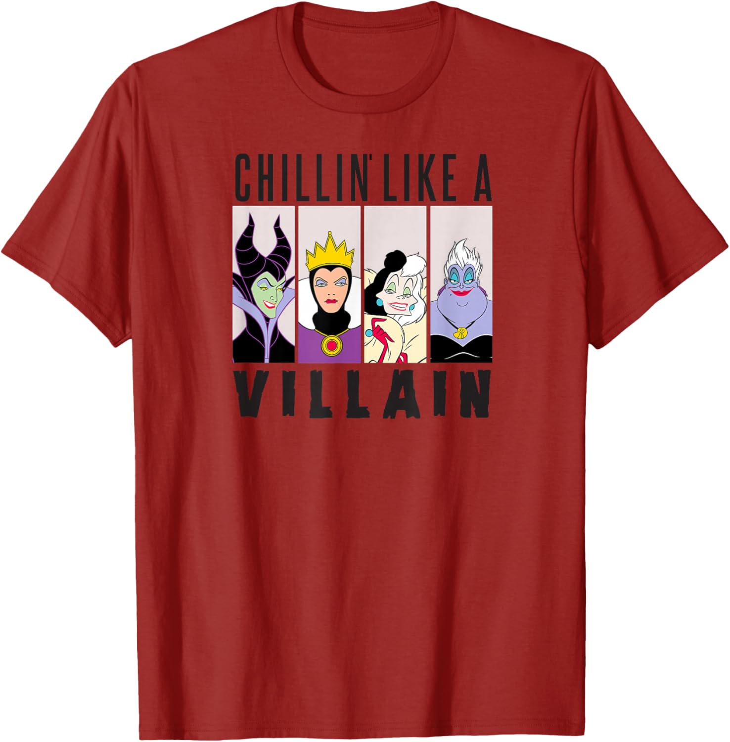 Disney Villain Gang T-Shirt featuring Ursula, Evil Queen, Cruella, Maleficent - 10