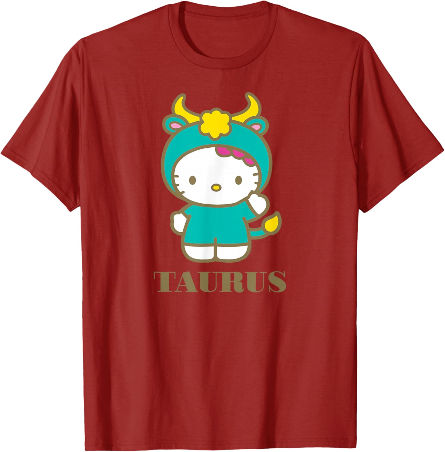 Hello Kitty Taurus Zodiac T-Shirt Cute Astrology Fashion Tee for Fans - 12