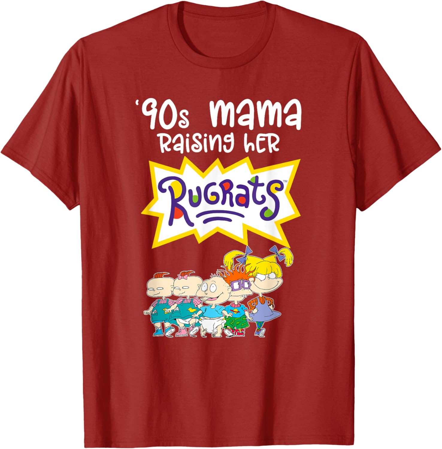 Mademark x Rugrats 90s Mama Raising Her Rugrats Full Gang T-Shirt - 1