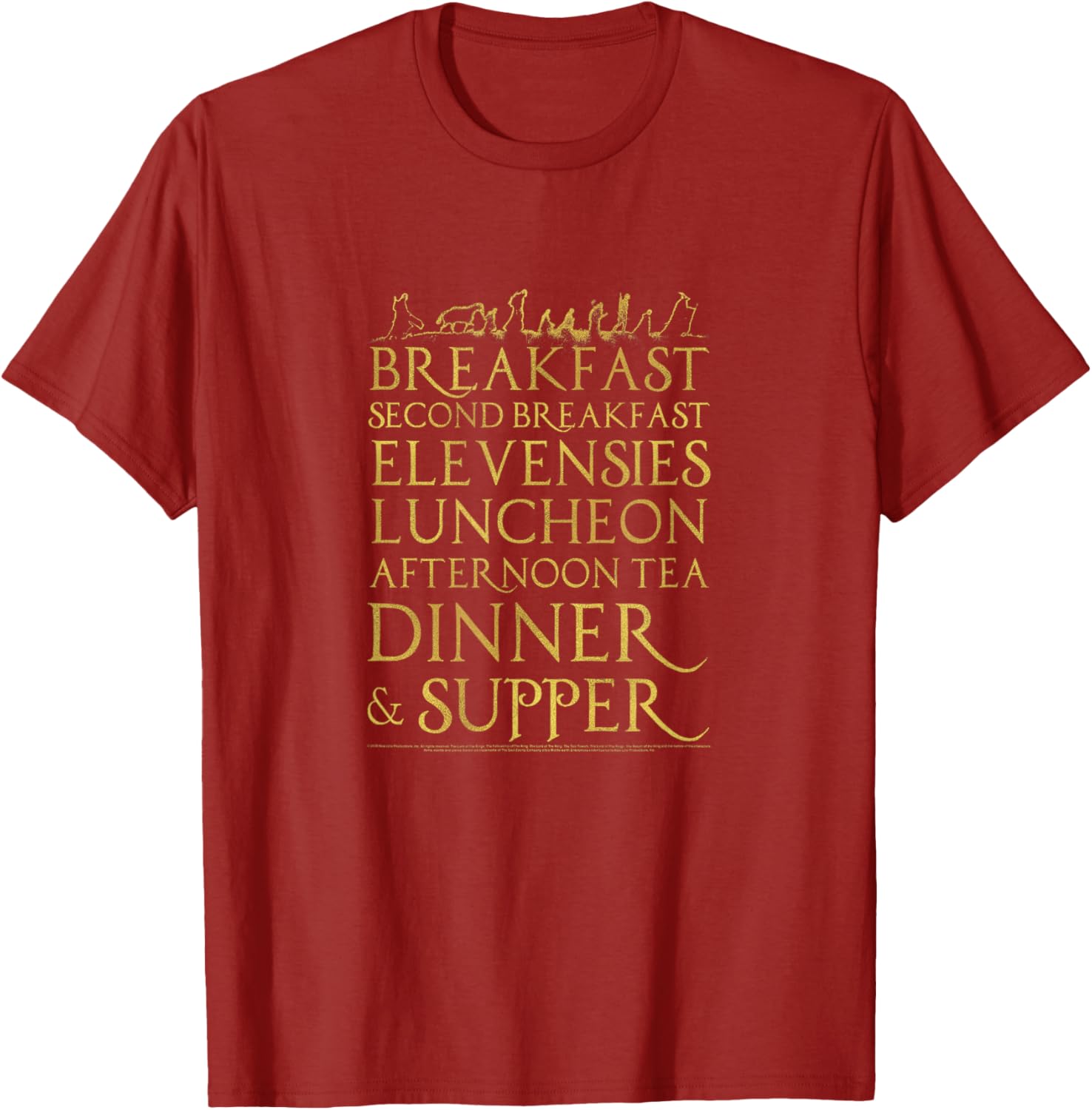 Lord of the Rings Breakfast Second Breakfast T-Shirt for Fans and Hobbits - 11