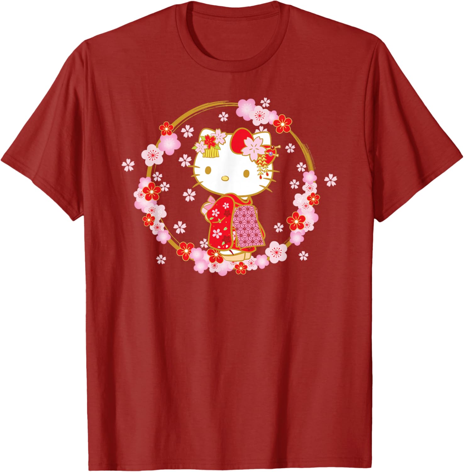 Hello Kitty Sakura Spring T-Shirt Cute Graphic Tee for Kids and Adults - 6