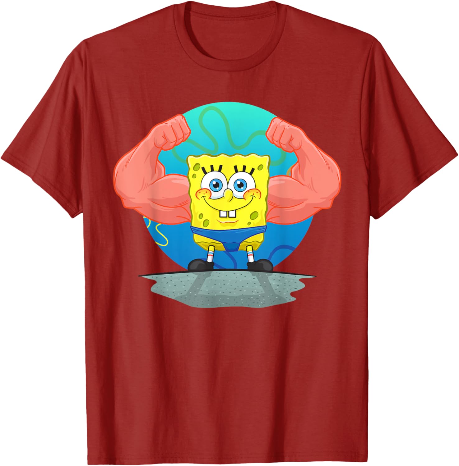Mademark SpongeBob MuscleBob BuffPants T-Shirt for Fun Fashion Fans - 3