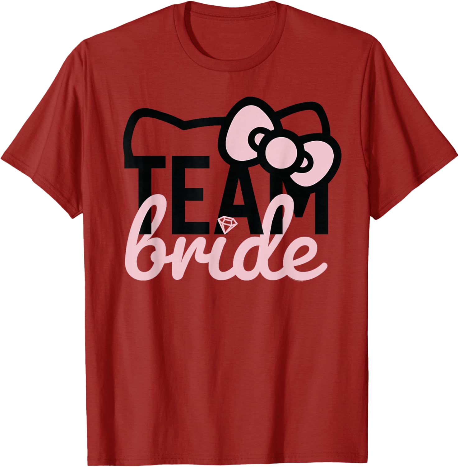 Hello Kitty Team Bride Bridesmaid T-Shirt for Fun Bridal Parties - 16