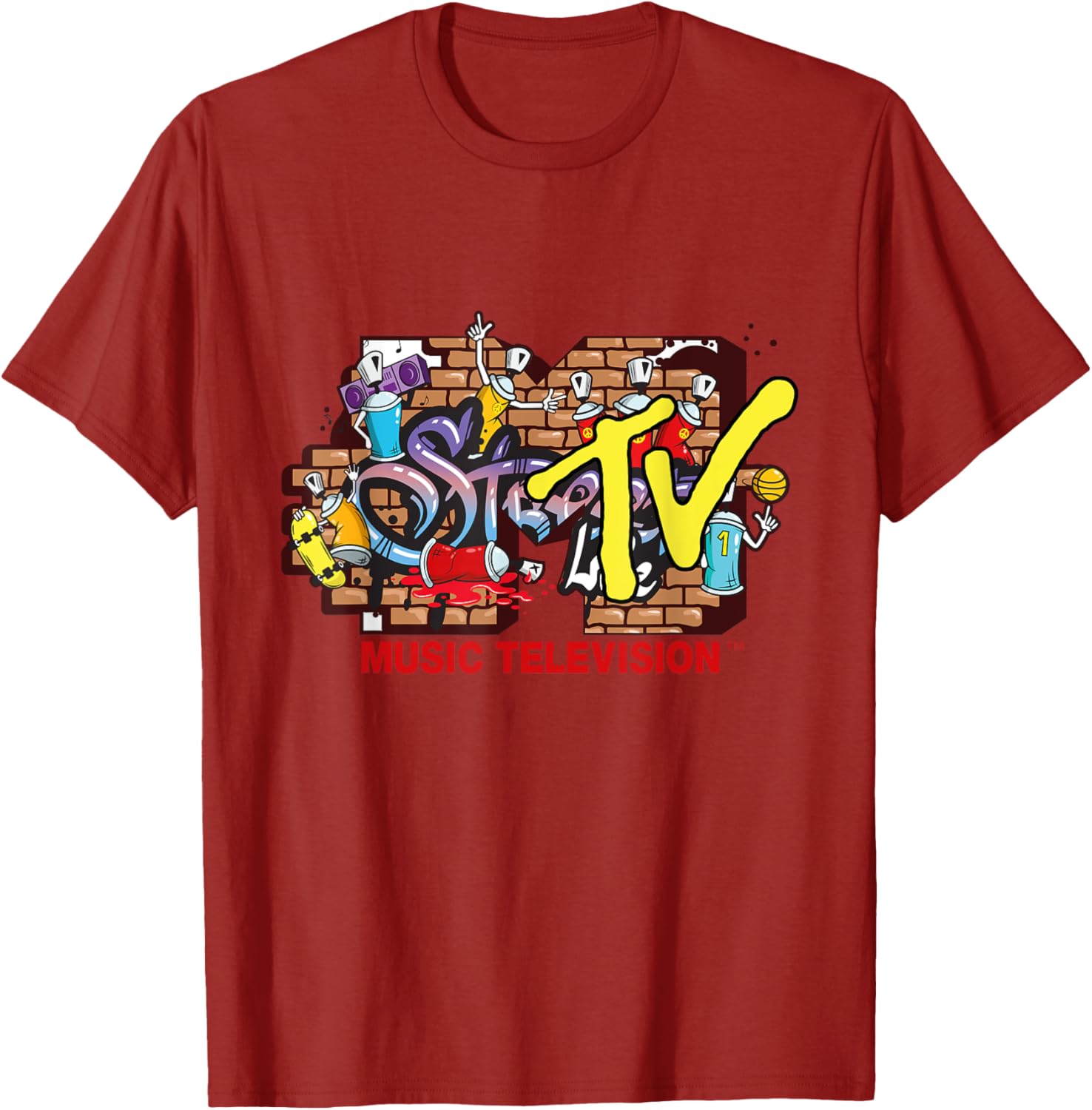 Mademark x MTV Graffiti Logo Streetwear T-Shirt for Trendy Styles - 11