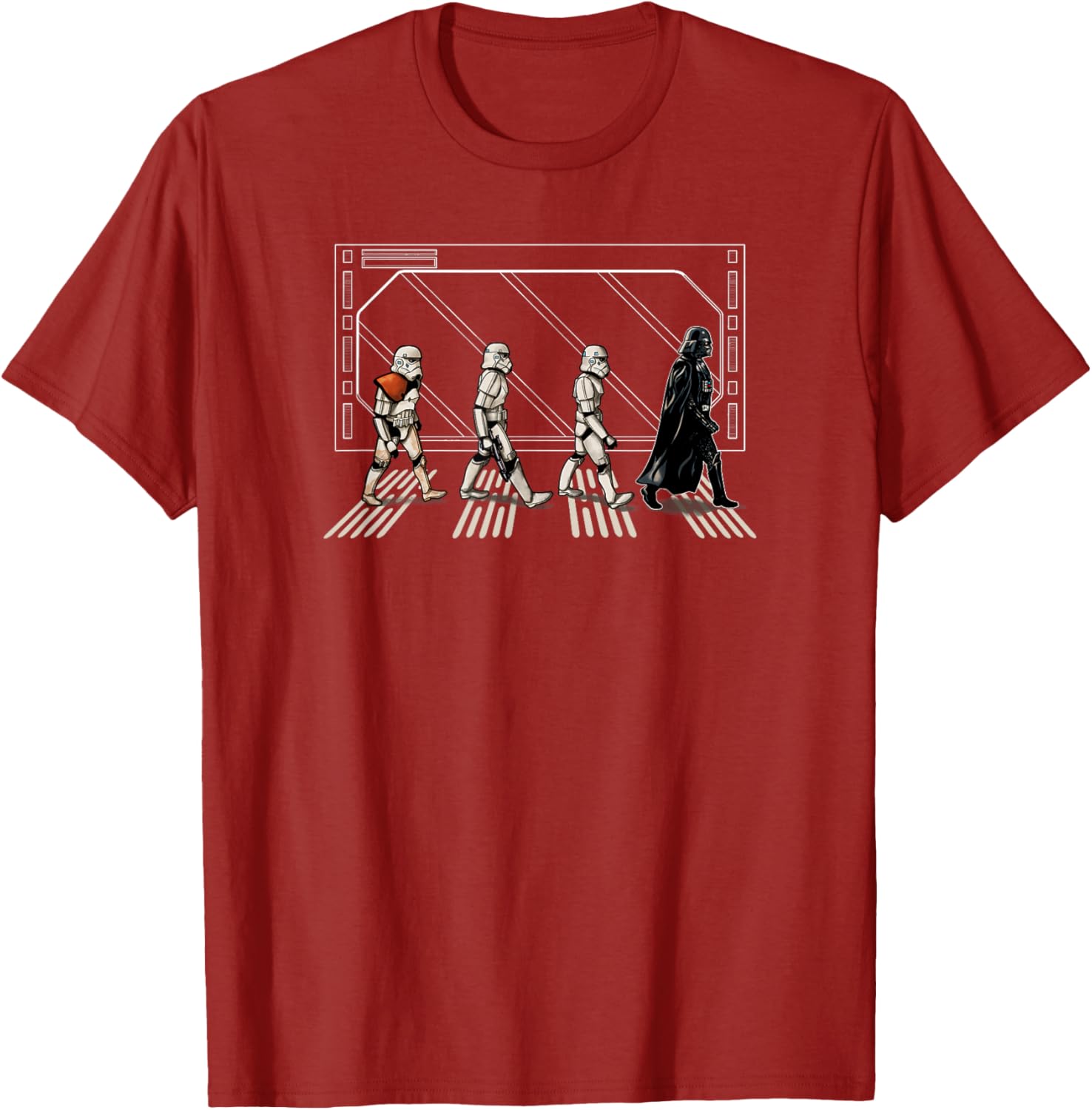 Star Wars Darth Vader and Stormtroopers Abbey Road T-Shirt for Fans - 2
