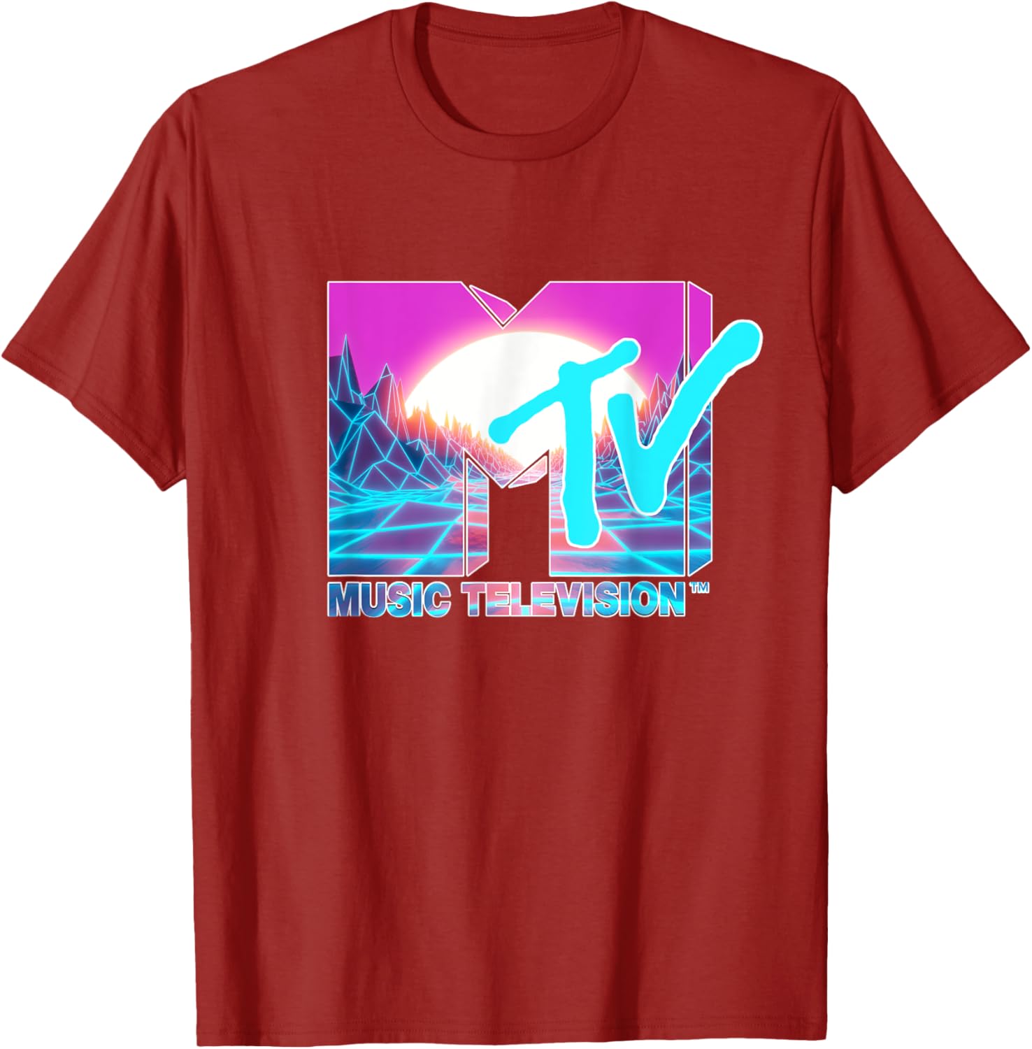 Mademark x MTV Official Logo T-Shirt with Sun and World Graphic - 20