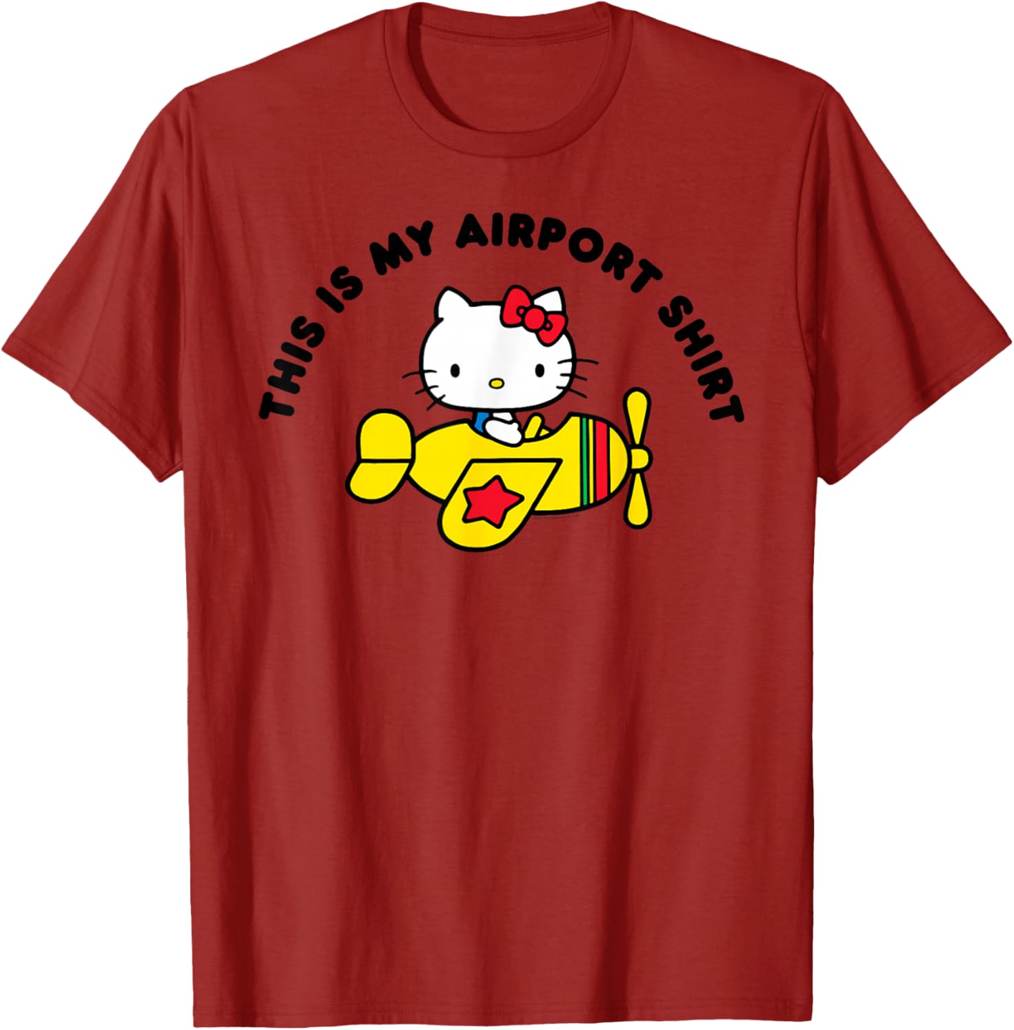 Hello Kitty Airport Tee Shirt Cute Graphic Top for Fans and Travel Lovers - 3