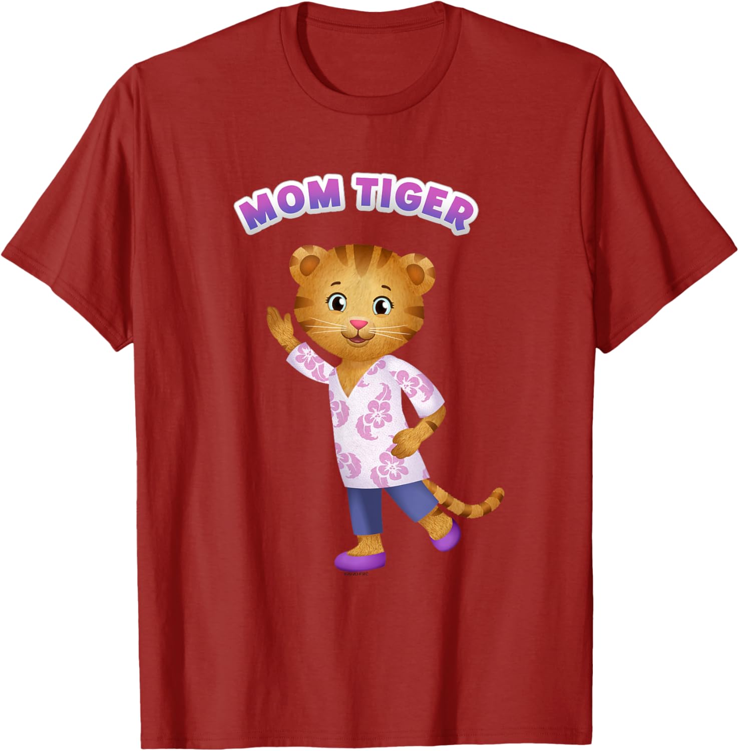 Daniel Tiger's Neighborhood Mom Tiger T-Shirt for Kids and Adults - 8