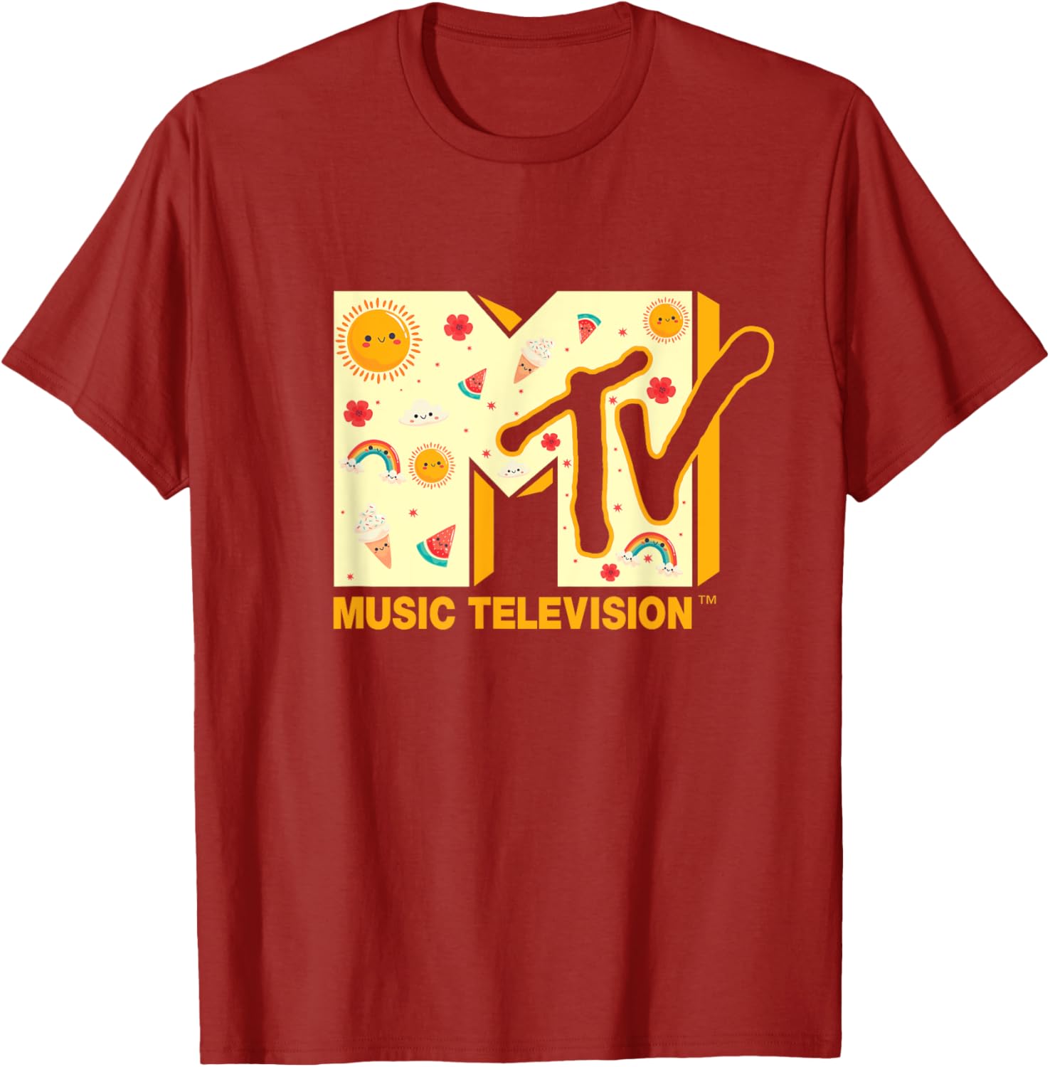 Mademark x MTV Summer T-Shirt Featuring Iconic MTV Logo for Fun Style - 3