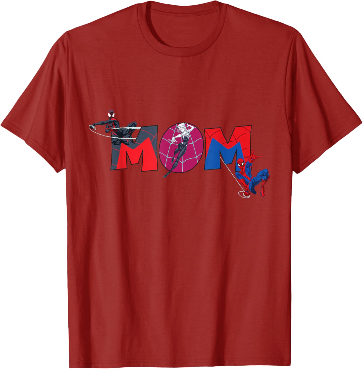 Marvel Spider-Man Trio Mom T-Shirt for Mother's Day Family Trip - 27