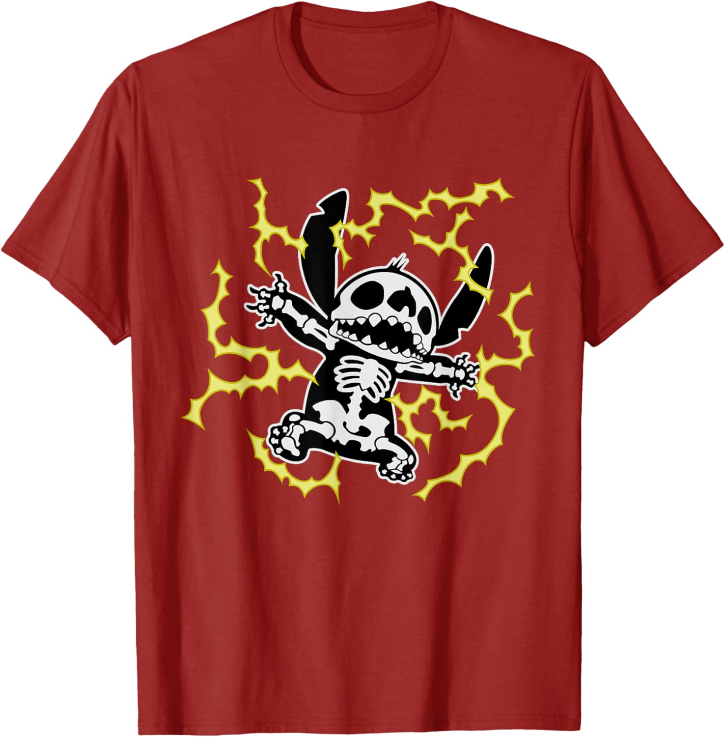 Disney Stitch Skeleton Halloween T-Shirt for Fun and Festive Celebrations - 5
