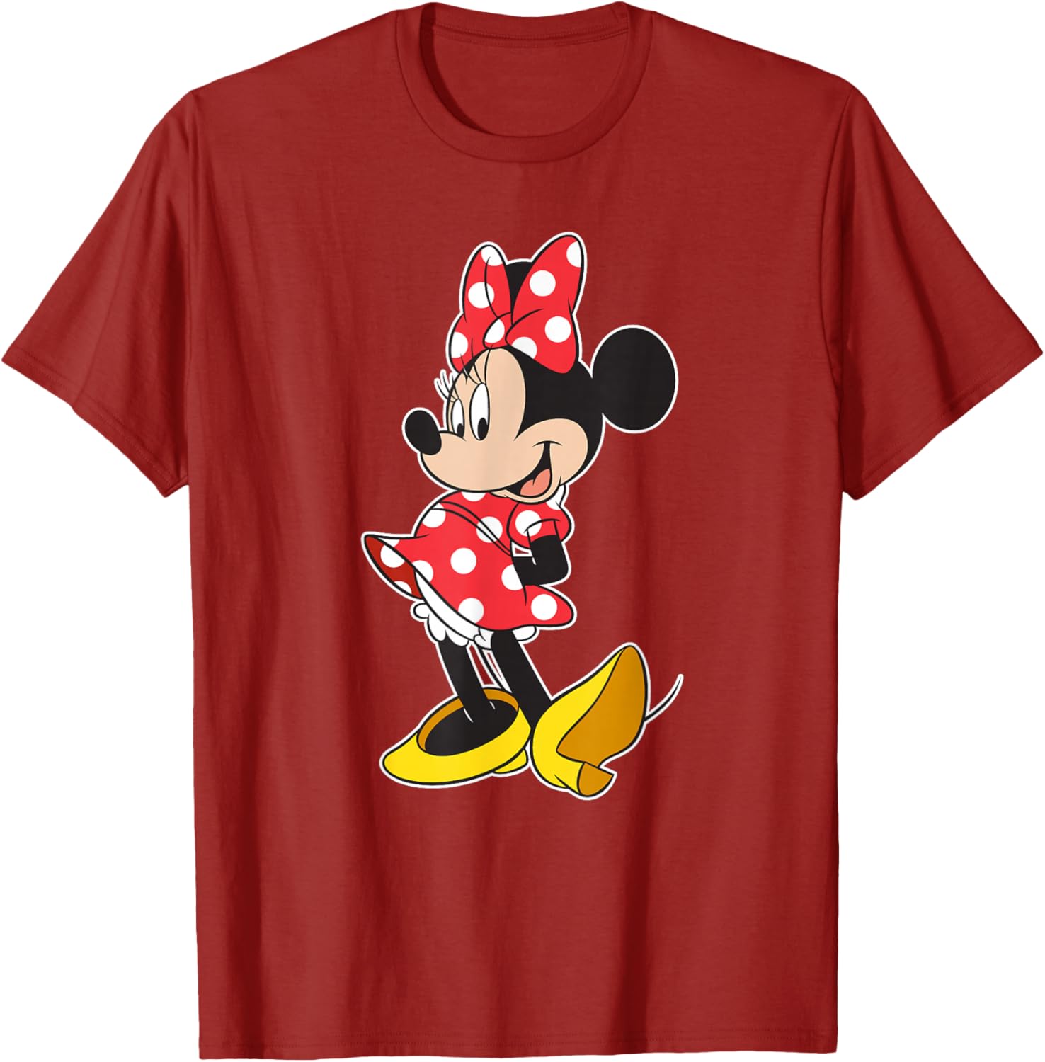 Cute Disney Minnie Mouse Classic Pose T-Shirt for Kids and Adults - 4