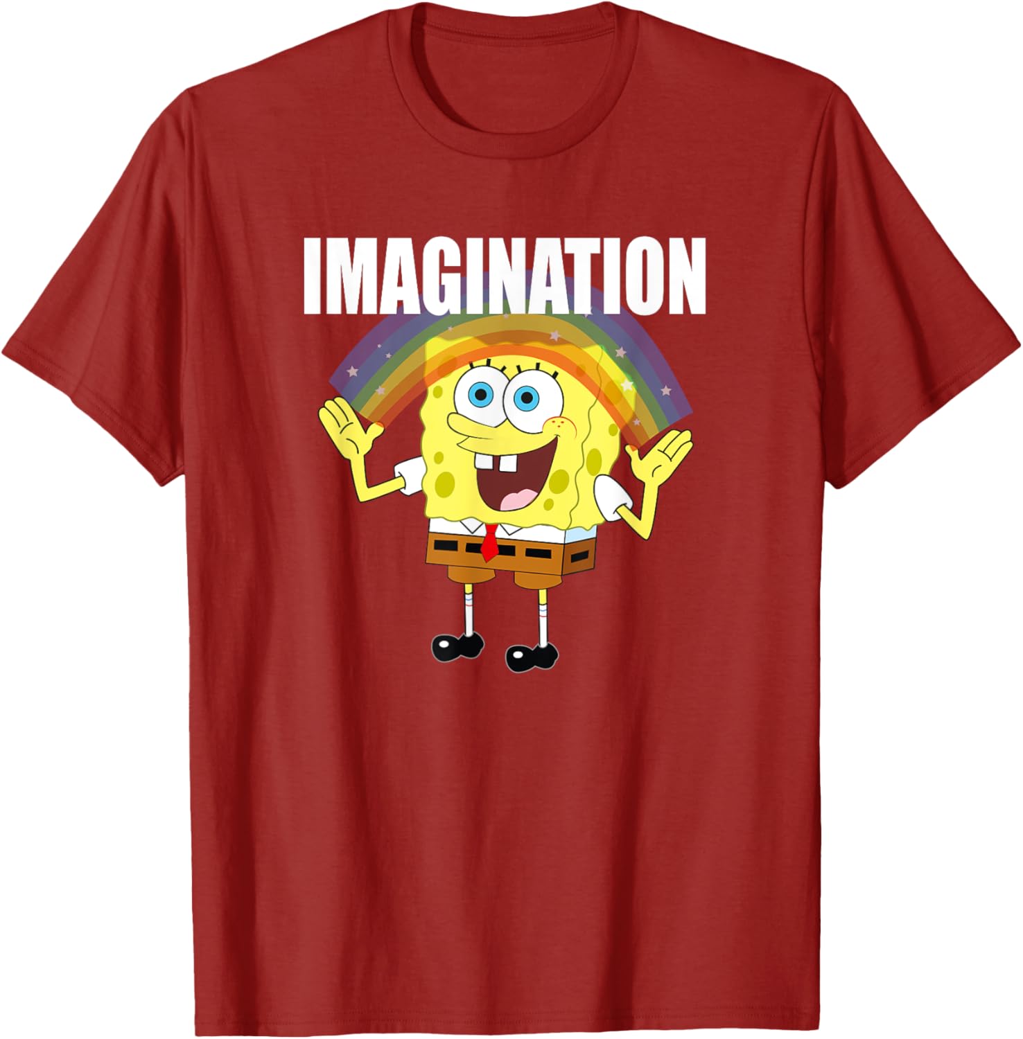 Mademark x SpongeBob SquarePants Rainbow Imagination T-Shirt for Fun Style - 8