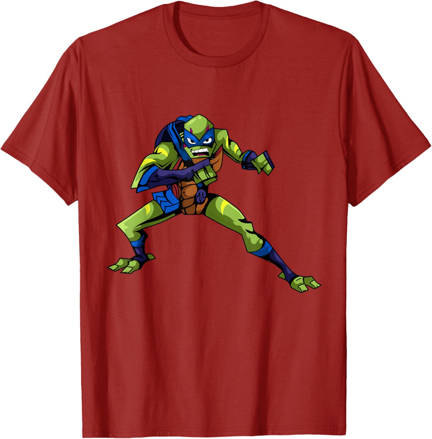 Mademark Teenage Mutant Ninja Turtles Leonardo Combat Pose T-Shirt - 7