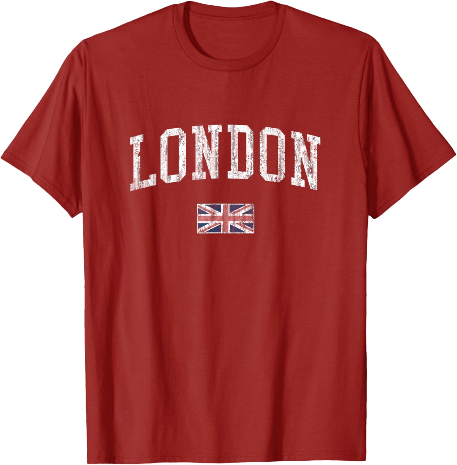 London Vintage Sports T-Shirt with British Flag Design for Men and Women - 12