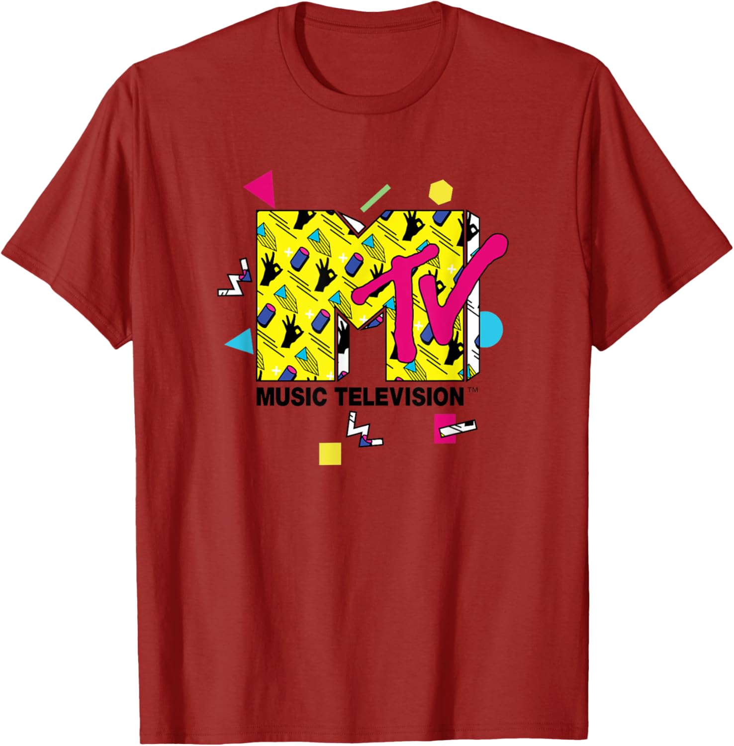 Mademark x MTV Official Logo T-Shirt with 80s 90s Party Art Design - 17