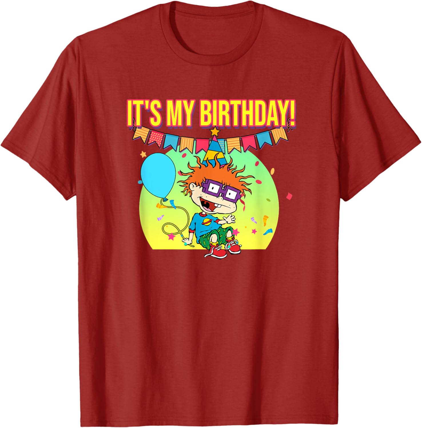 Mademark Rugrats Chuckie Finster Birthday T-Shirt for Kids and Adults - 7