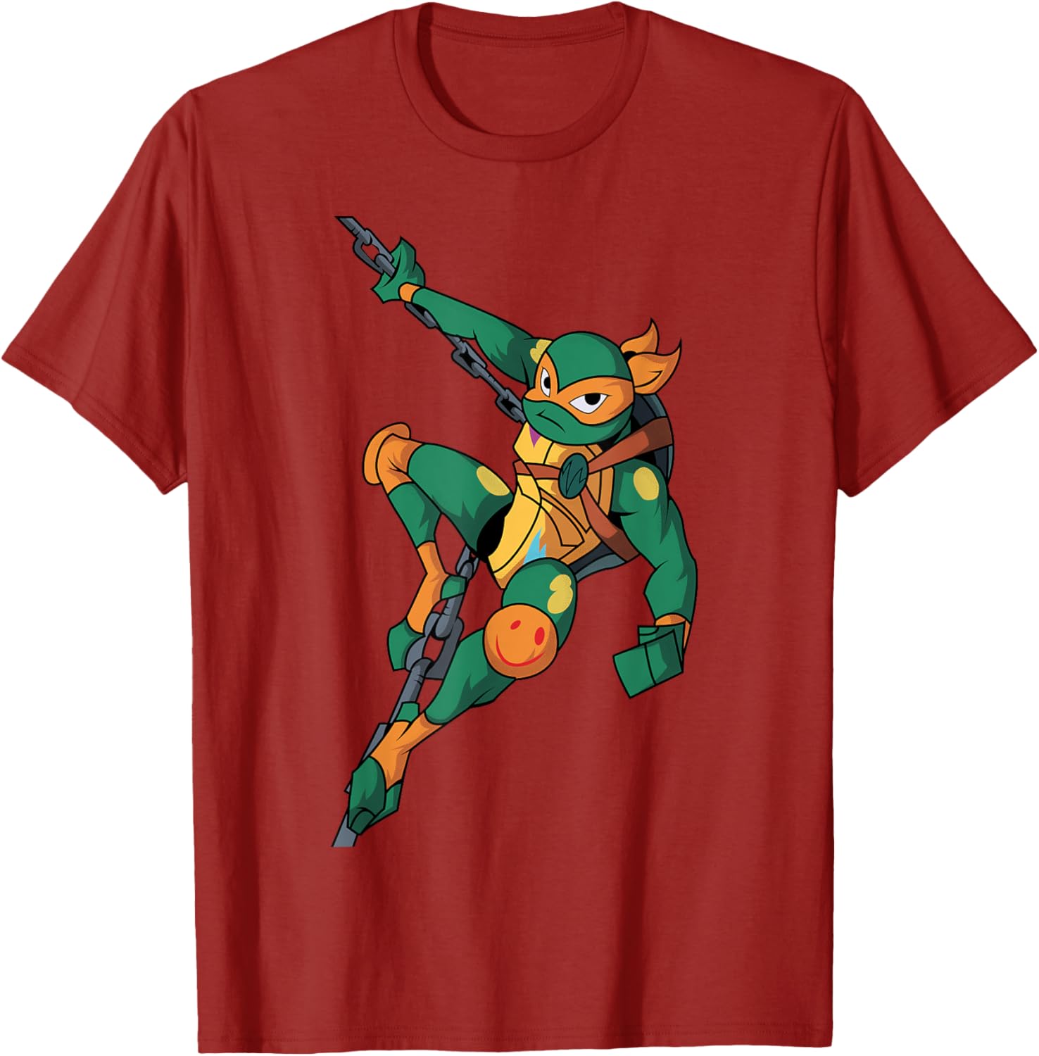 Mademark TMNT Mikey Action Pose T-Shirt - Fun Casual Wear for Fans - 3