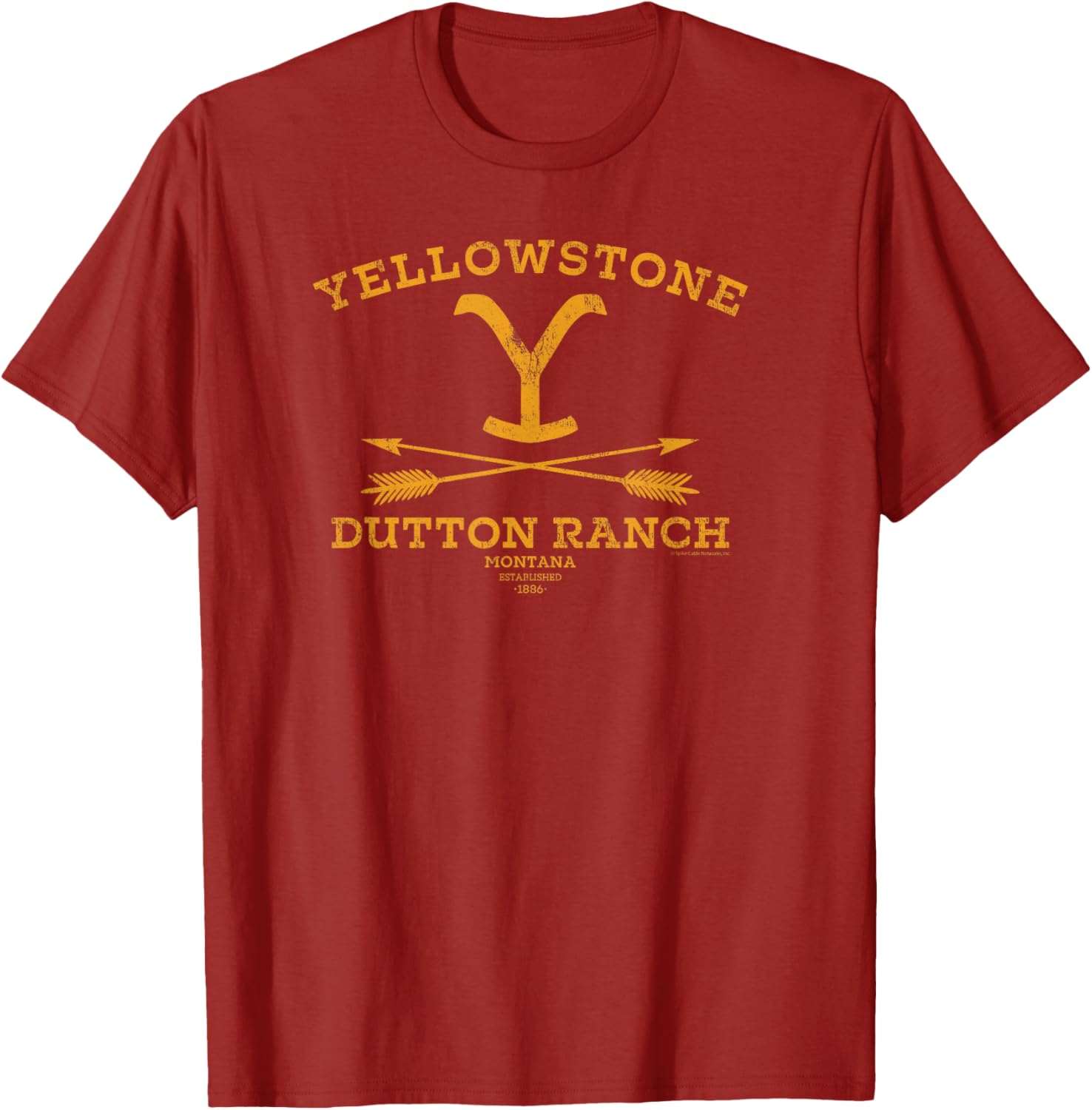 Yellowstone Dutton Ranch Arrows T-Shirt for Women - Black Crew Neck Cotton Blend - 11