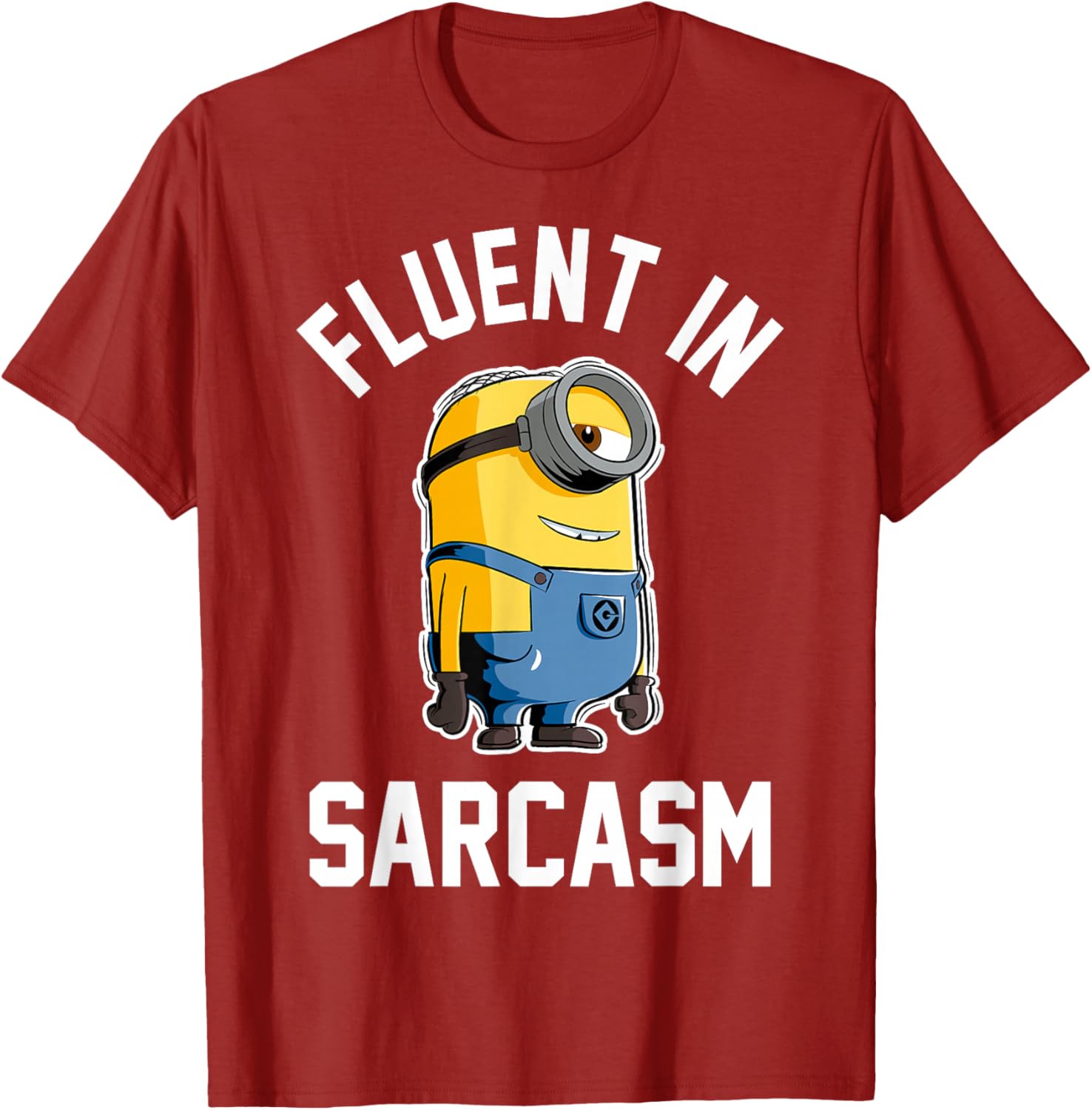 Funny Despicable Me Minions Stuart Sarcasm Graphic T-Shirt for Fans - 1
