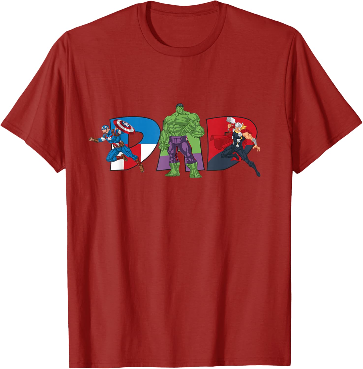 Marvel Avengers Team Dad Father's Day T-Shirt for Family Adventures - 24