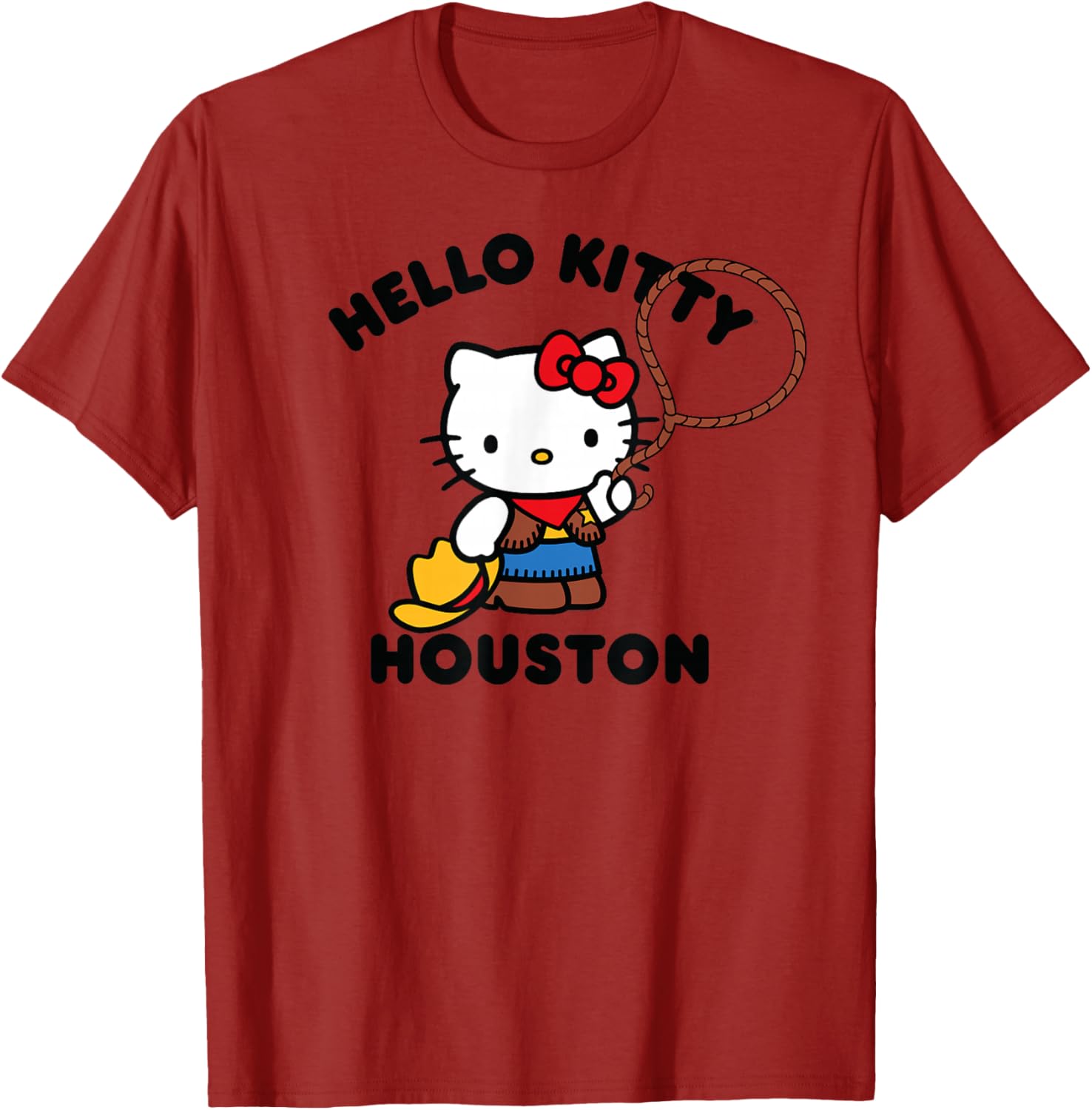 Hello Kitty Cowgirl T-Shirt Houston Texas Cute Western Apparel for Kids - 1