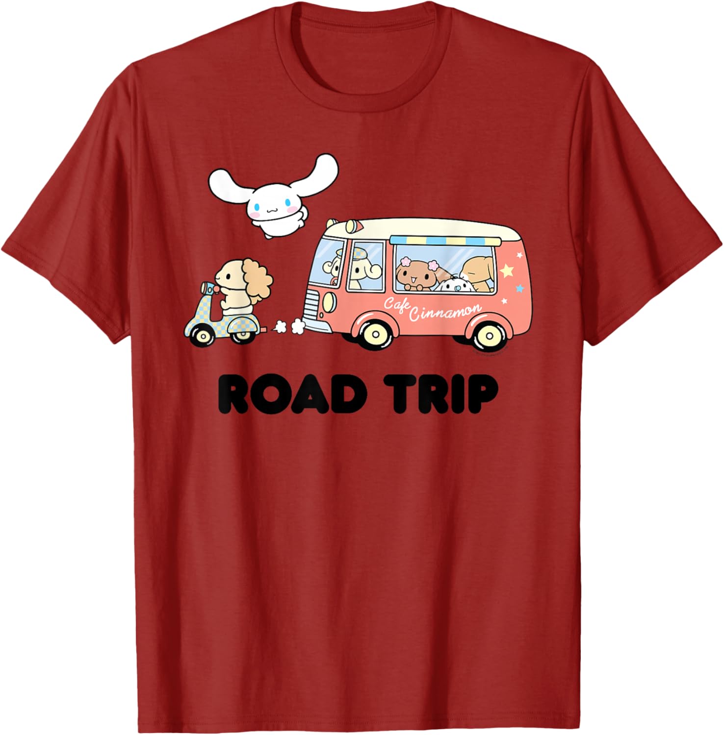 Cute Cinnamoroll Road Trip T-Shirt for Fun Adventures and Travel - 14