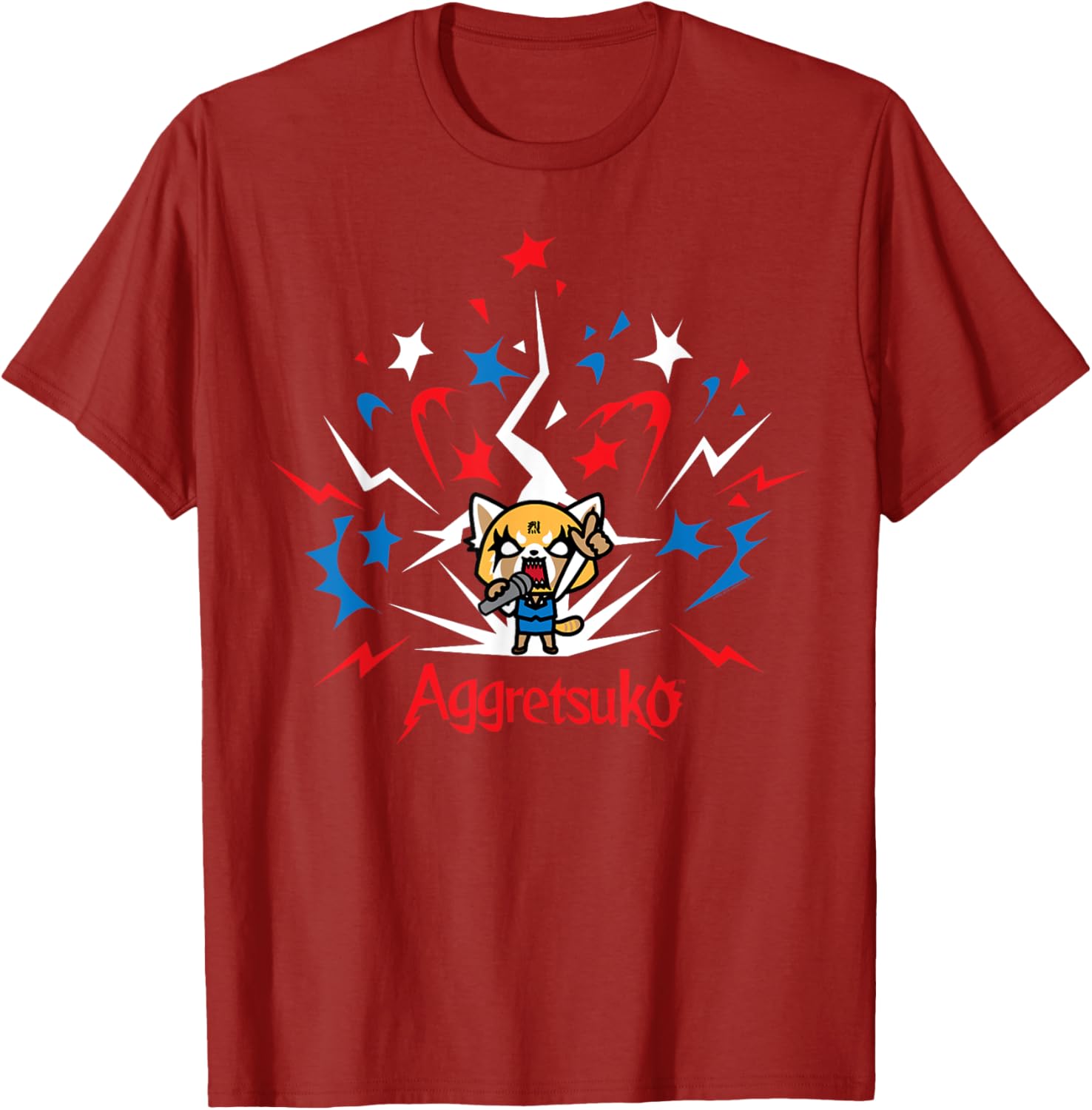 Aggretsuko 4th of July Fireworks T-Shirt for Men and Women - 1