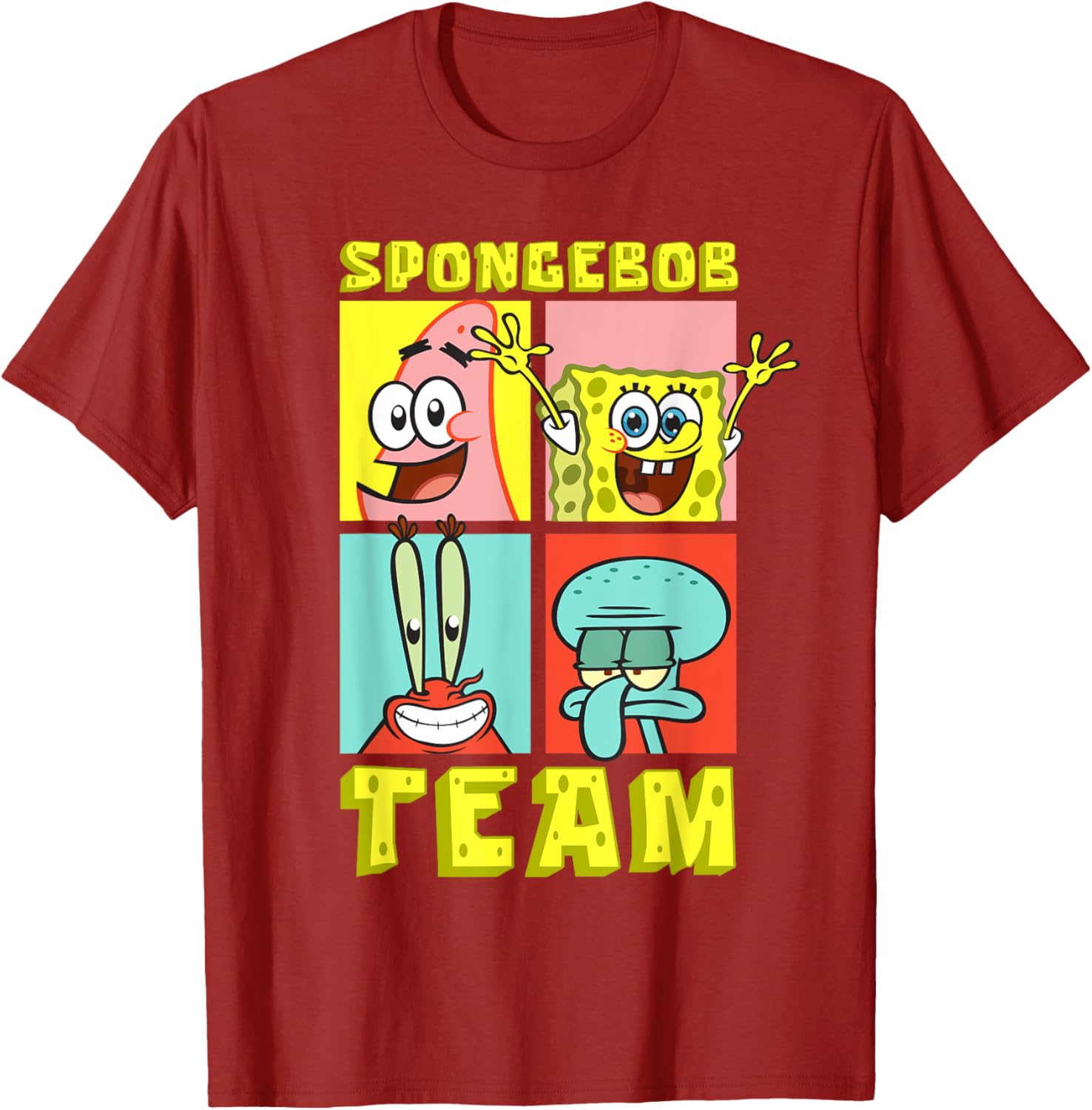 Mademark SpongeBob SquarePants Birthday T-Shirt with Team SpongeBob Design - 3