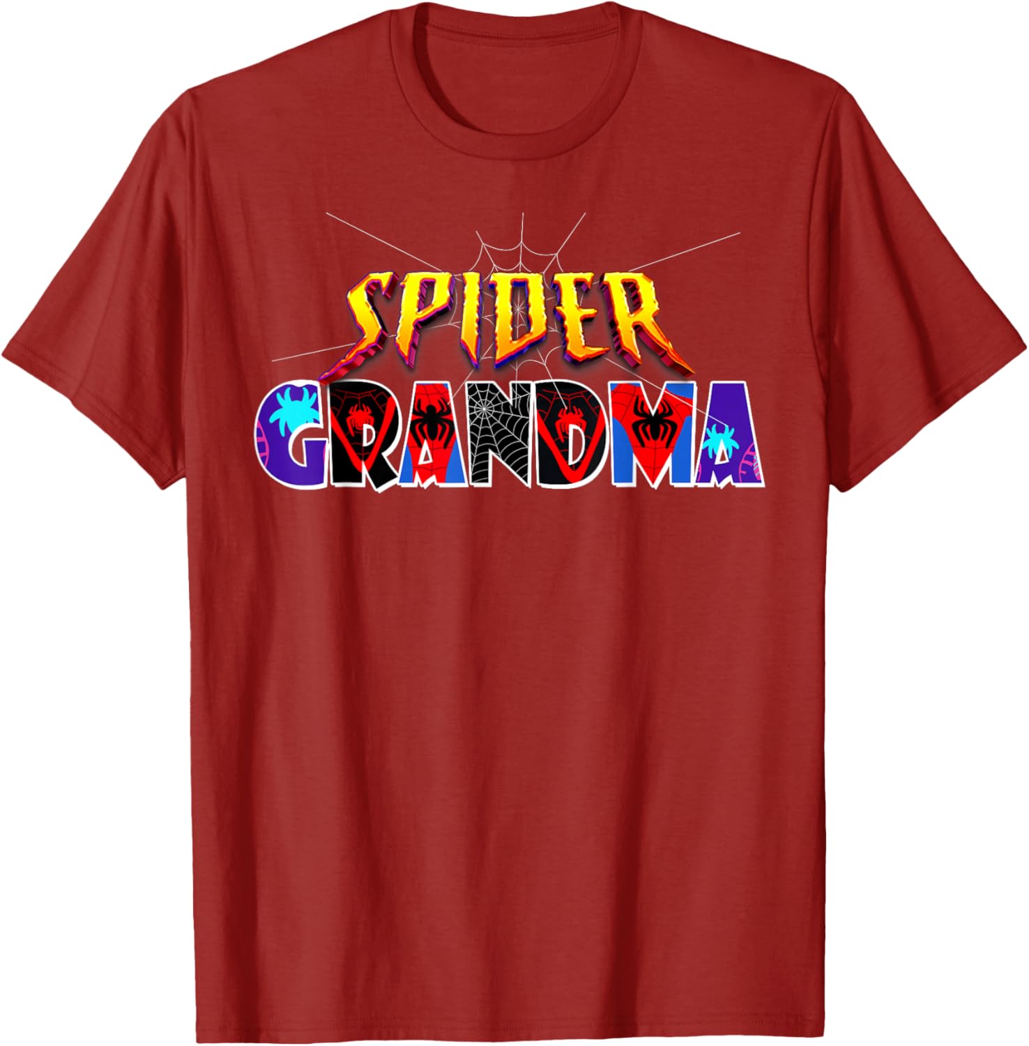 Cute Spider Grandma Shirt for Birthday Mothers Day and Halloween Fun - 3
