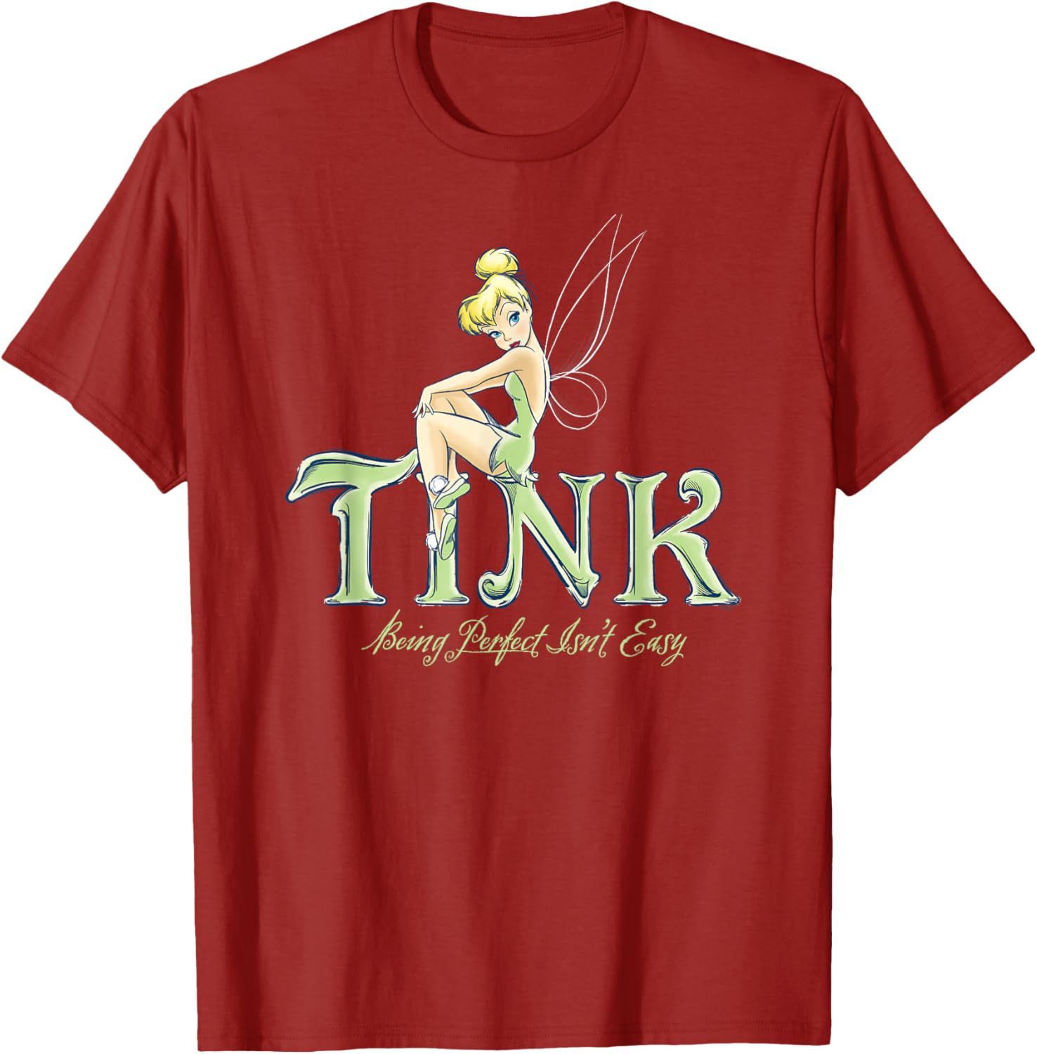Disney Tinker Bell Perfect Isn't Easy T-Shirt - Cute Peter Pan Apparel - 22