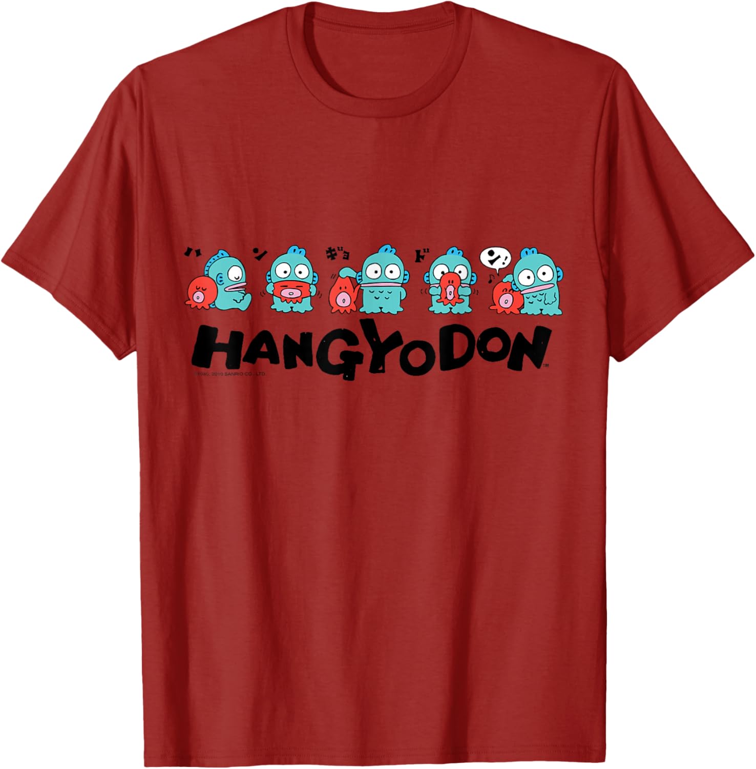 Sanrio Hangyodon and Friends T-Shirt Cute Graphic Tee for Fans - 17