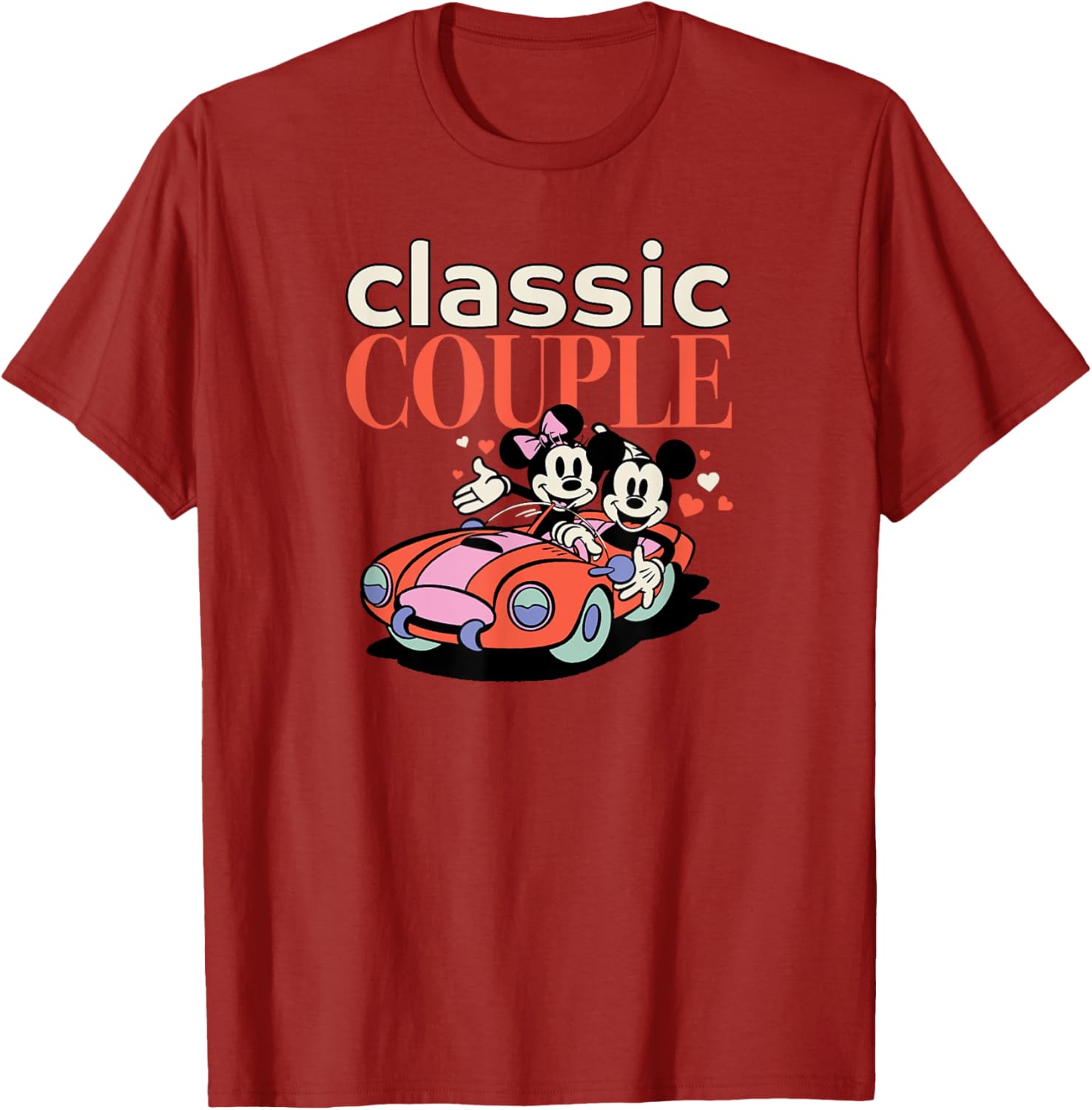 Cute Mickey and Minnie Valentine's Day Couple T-Shirt for Disney Lovers - 6
