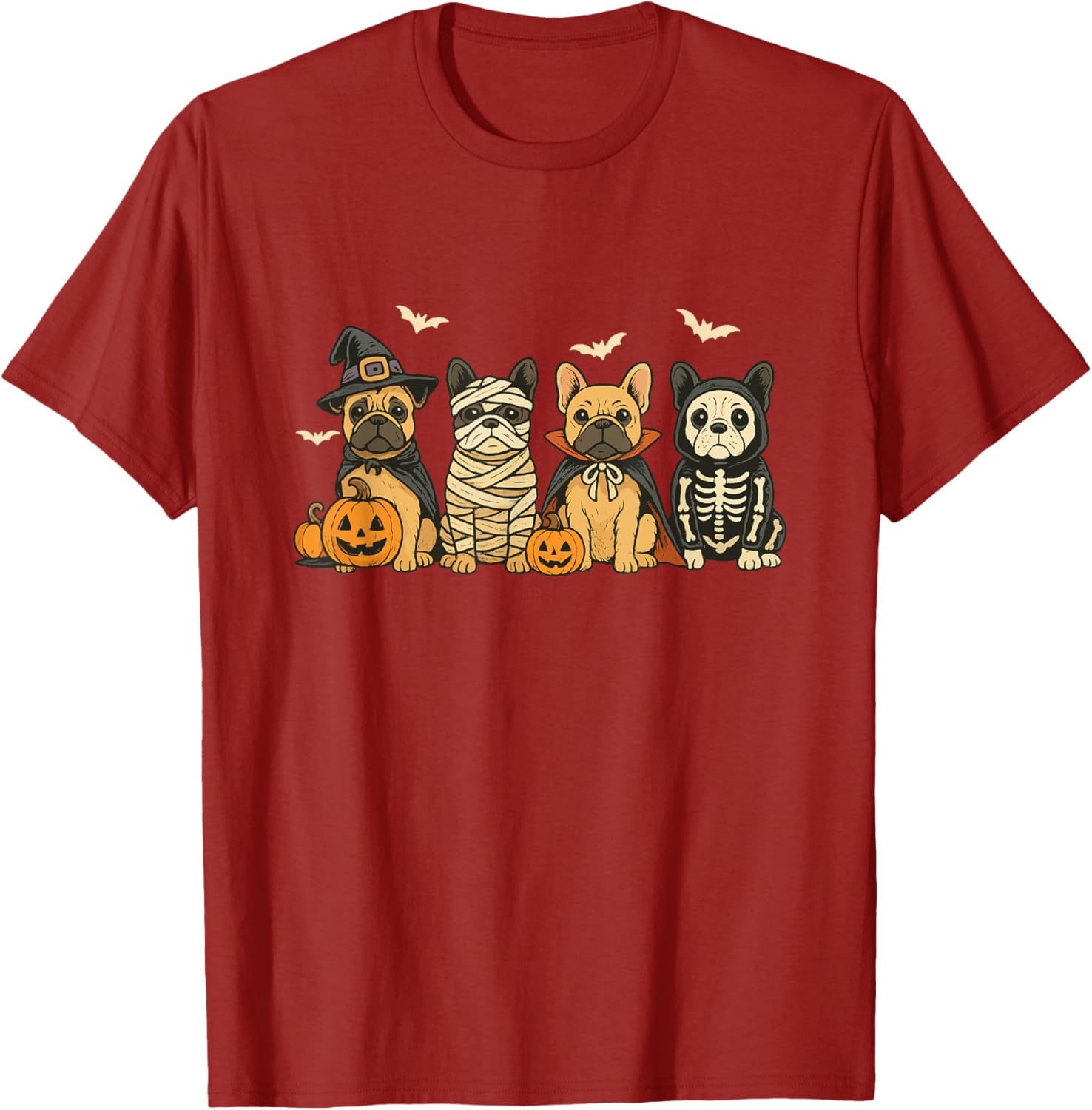 Mummy French Bulldog Halloween Witch Dog Mom T-Shirt for Fall Fun - 8