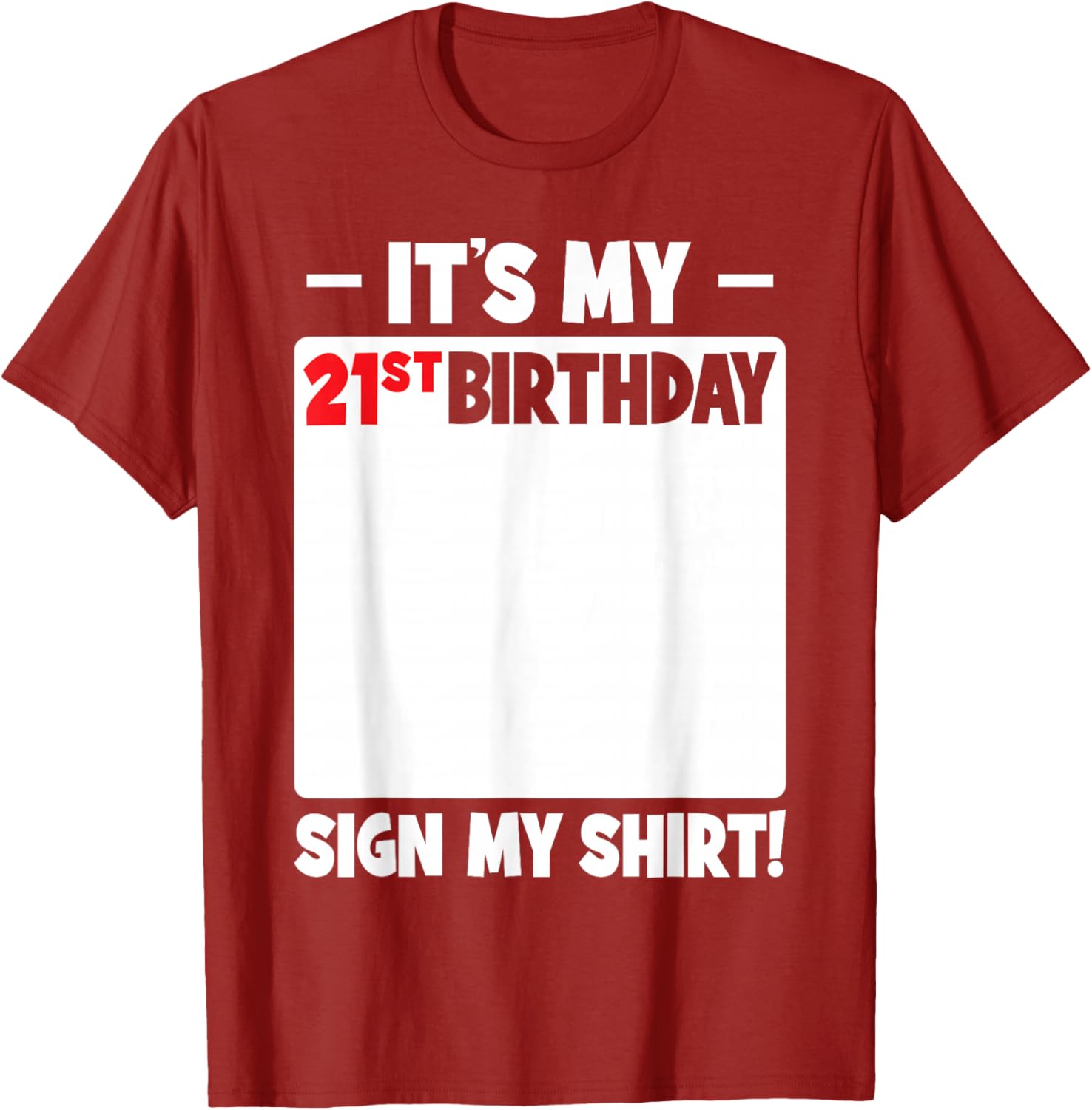 Funny 21st Birthday T-Shirt for Men and Women - Celebrate in Style - 19