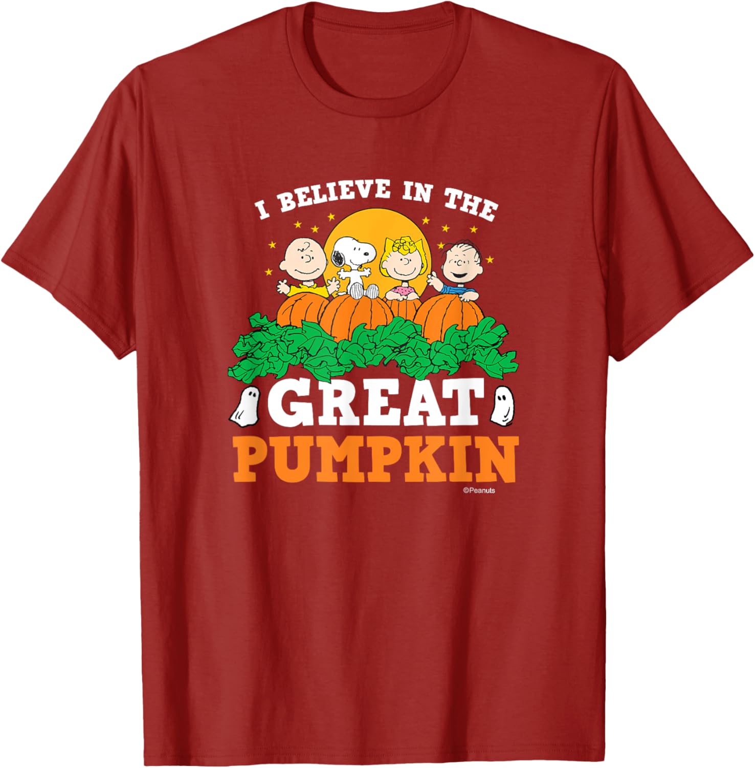 Peanuts I Believe In The Great Pumpkin T-Shirt for Halloween Fun - 3