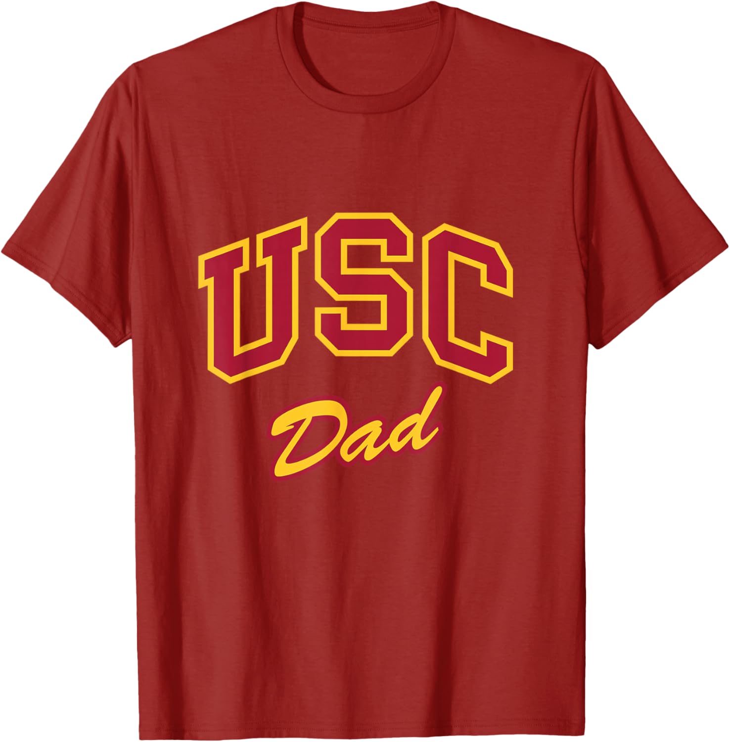 USC Dad Retro Script Style T-Shirt for Sports Fans and Outdoors Fun - 13
