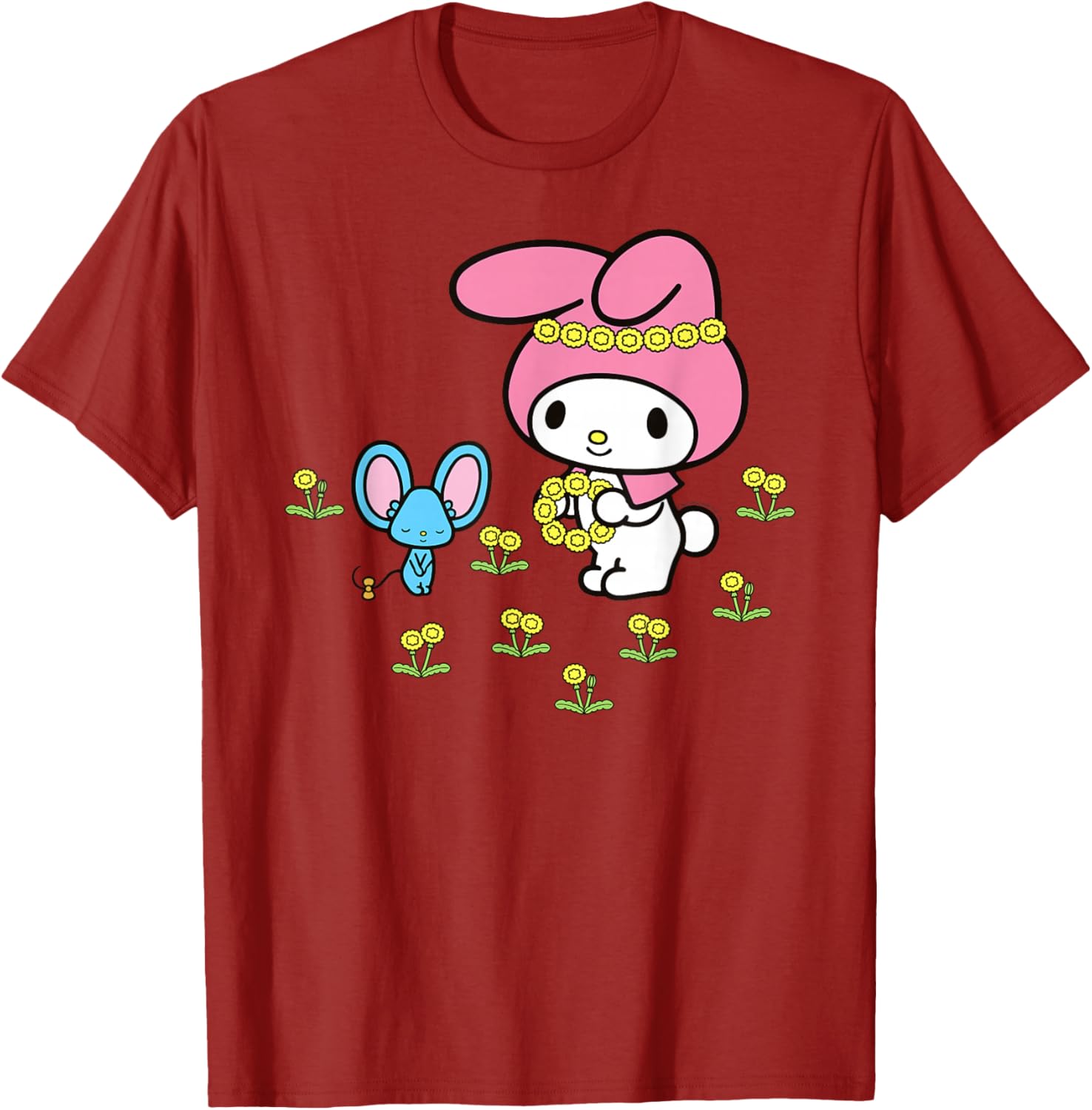 My Melody Flower Crown T-Shirt for Fun and Stylish Outfits - 1