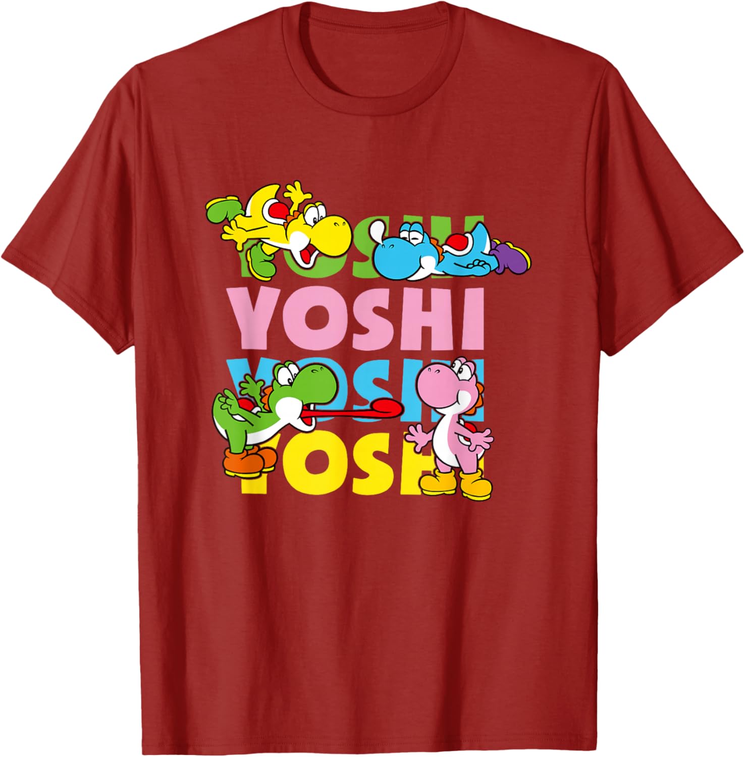 Super Mario Yoshi Pastel Color Icon T-Shirt for Fun Fashion Lovers - 19
