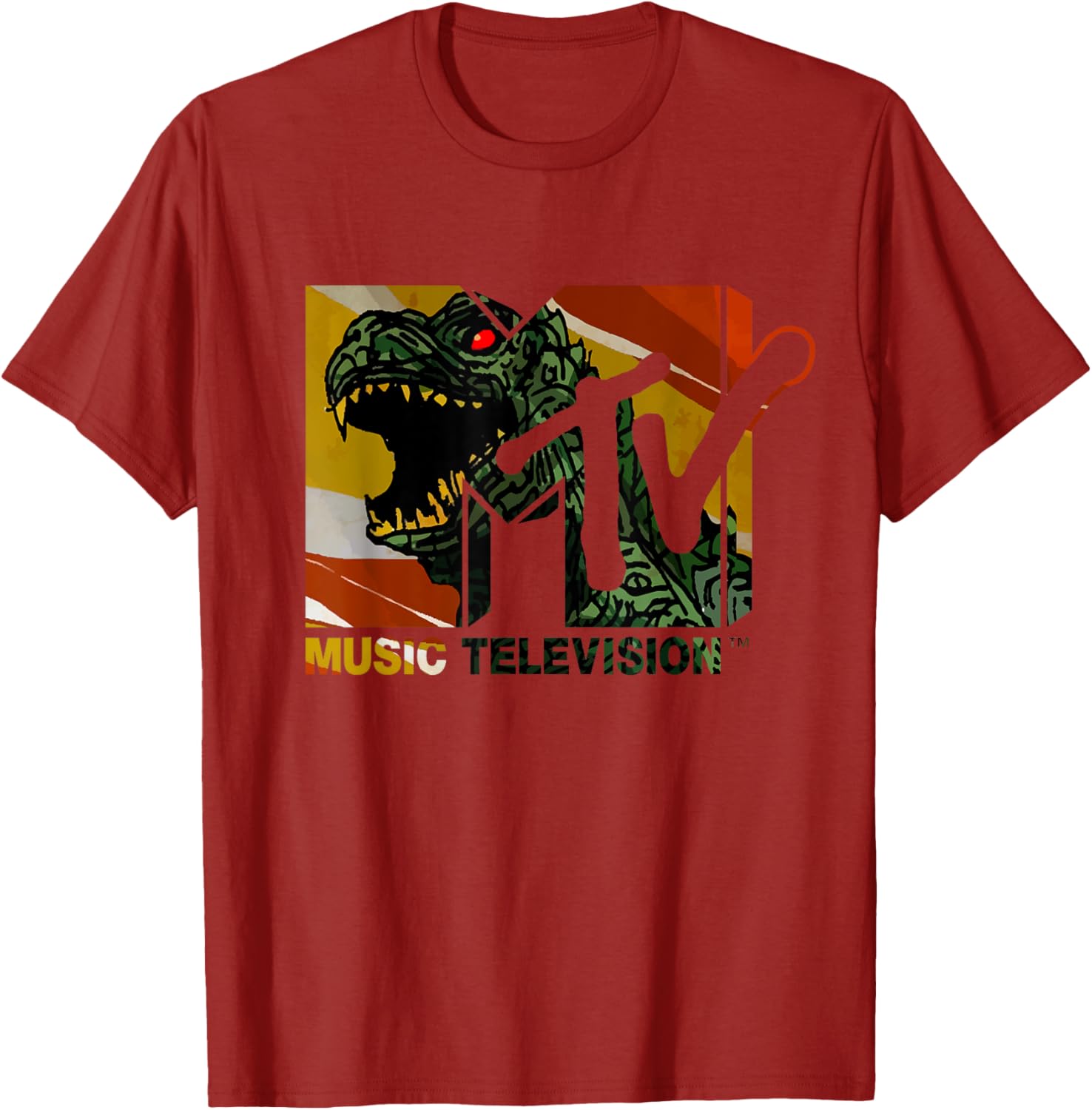 Mademark x MTV Vintage Logo Monster Graphic T-Shirt for Men & Women - 8