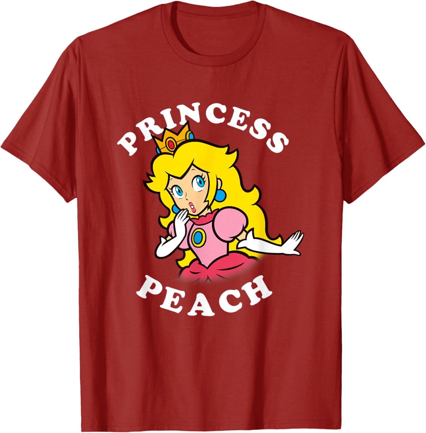 Super Mario Princess Peach Big Portrait T-Shirt for Fans and Collectors - 5