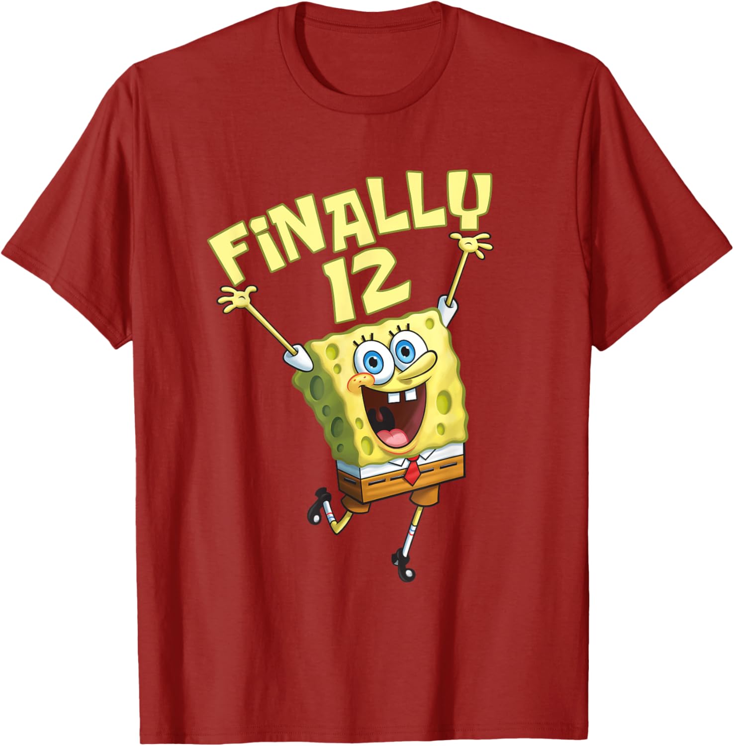Mademark x SpongeBob SquarePants 12th Birthday T-Shirt for Kids - 14
