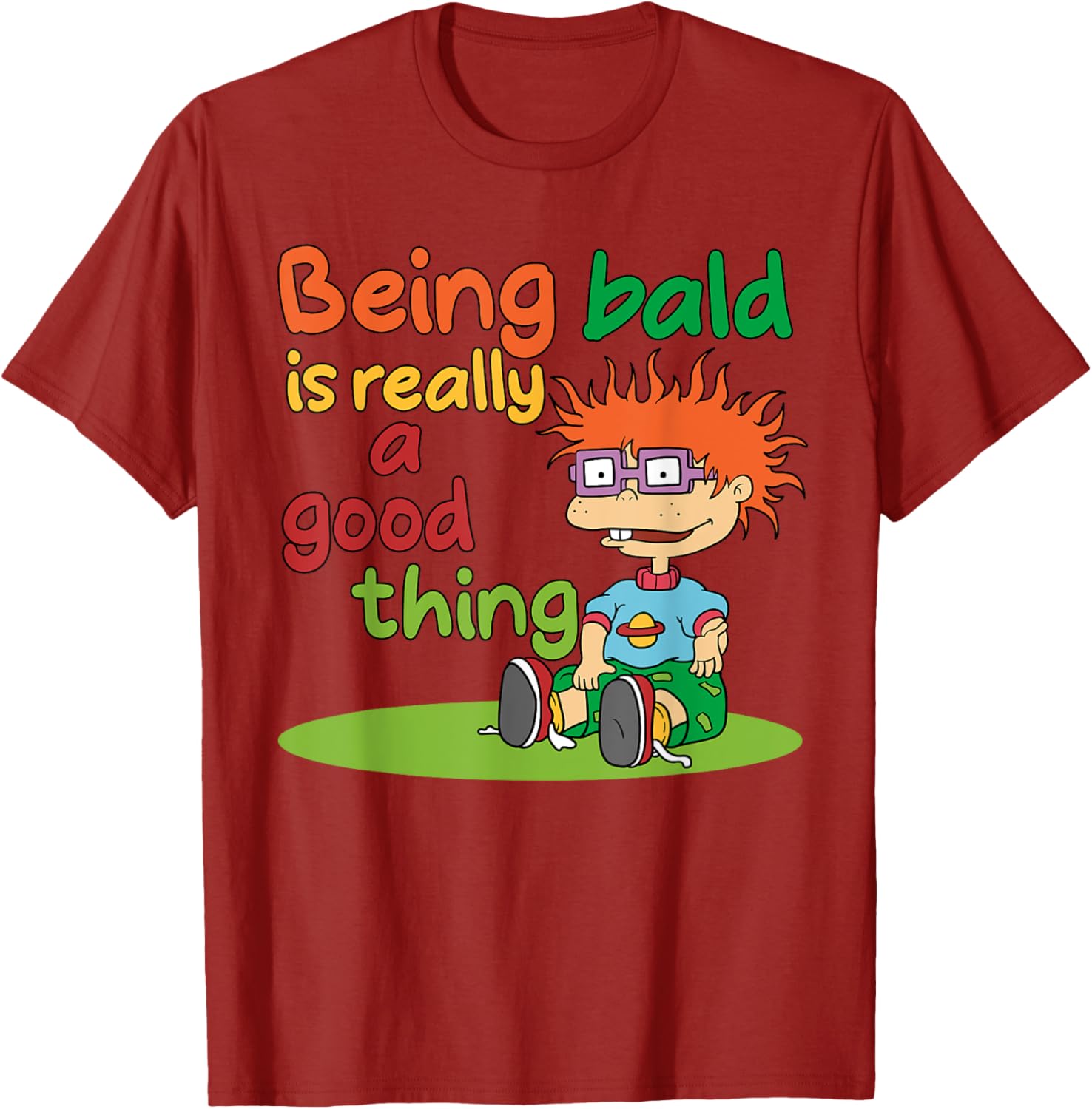 Mademark x Rugrats Chuckie Finster Bald is Beautiful T-Shirt for Kids - 3