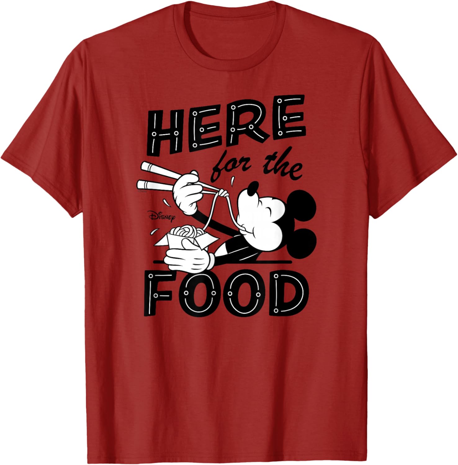 Disney Mickey Here for the Food T-Shirt Fun and Comfortable Apparel - 10