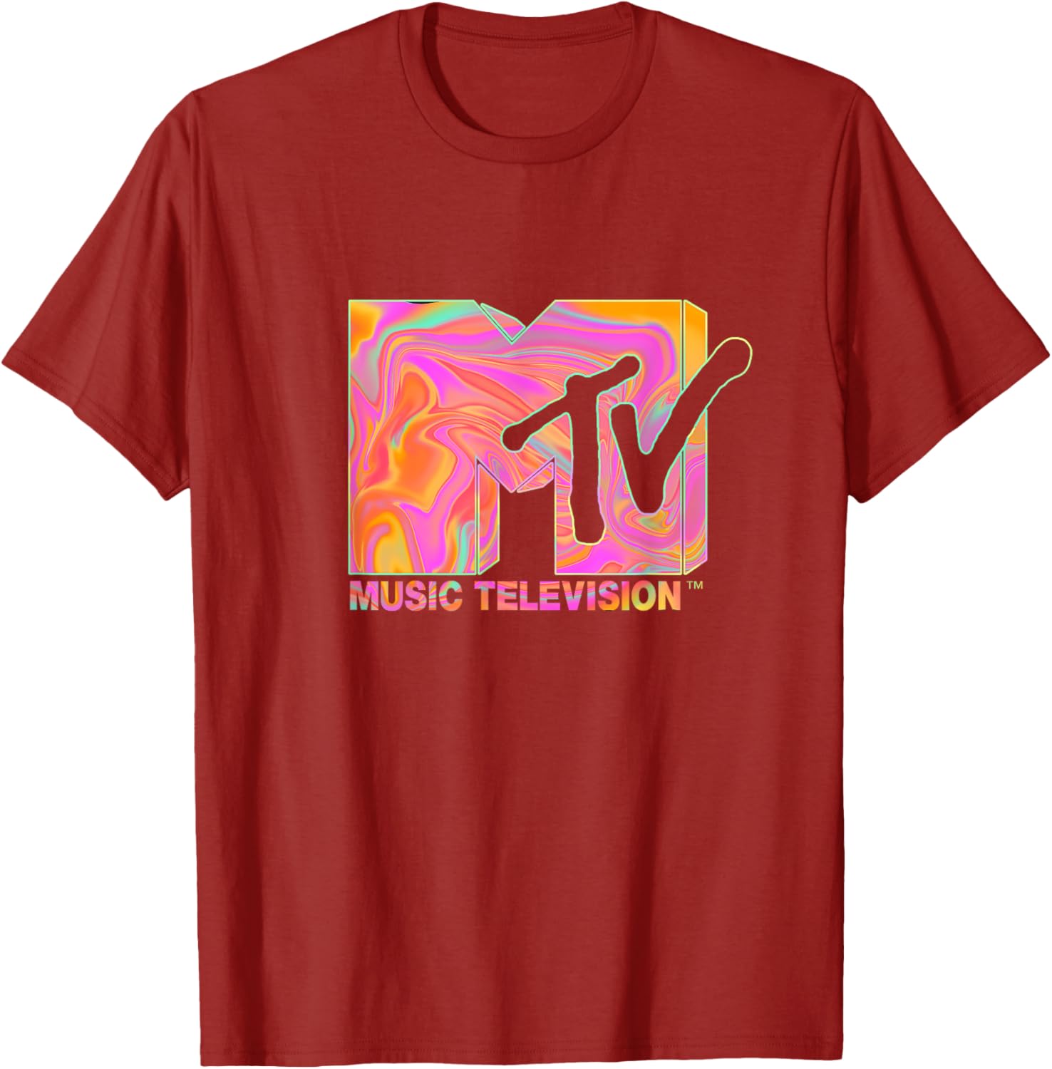 Mademark x MTV Retro Logo T-Shirt in 70s 80s Hippie Style Fashion - 11
