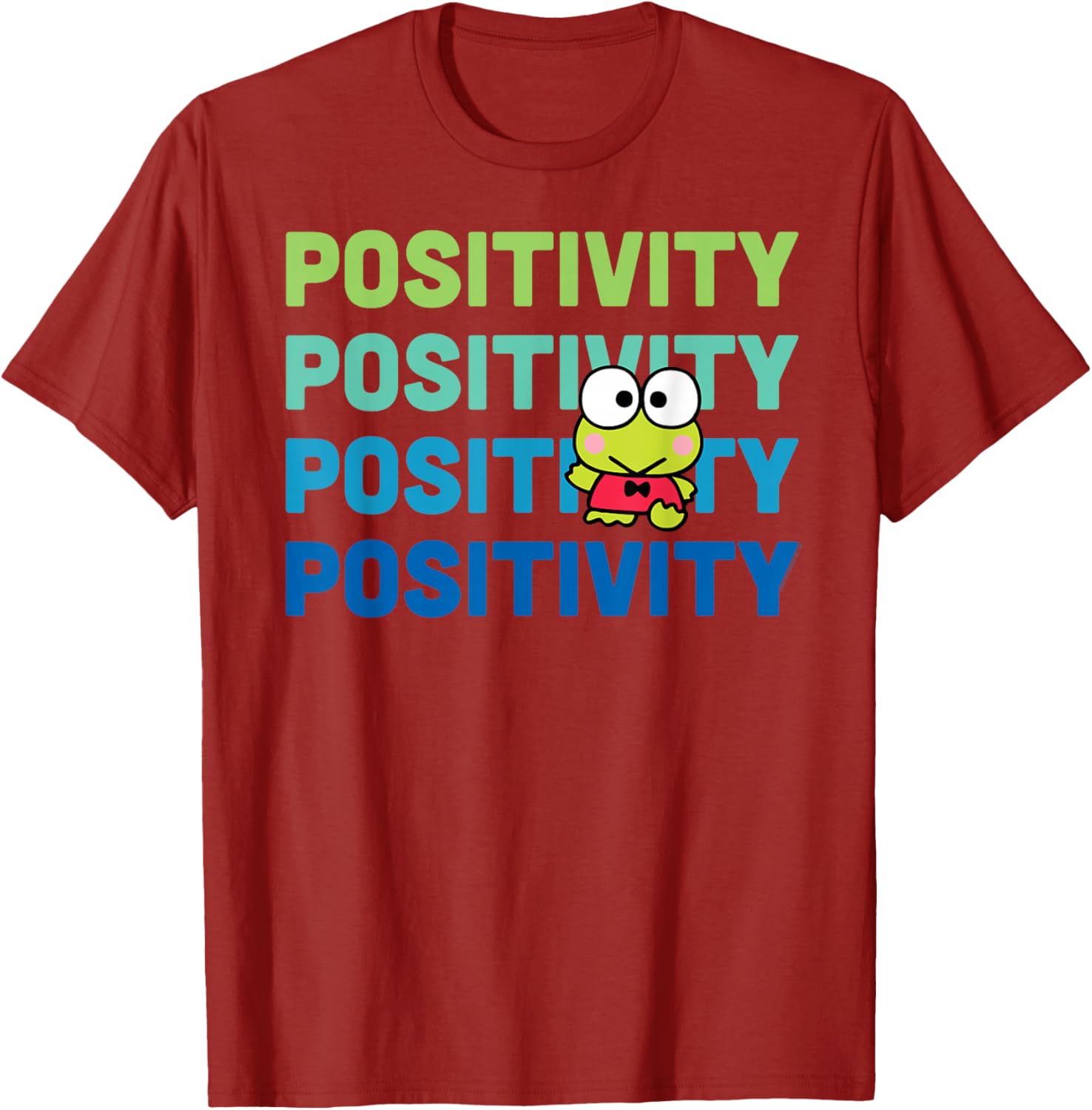 Keroppi Positivity T-Shirt - Cute Frog Design for Fun Fashion Lovers - 7
